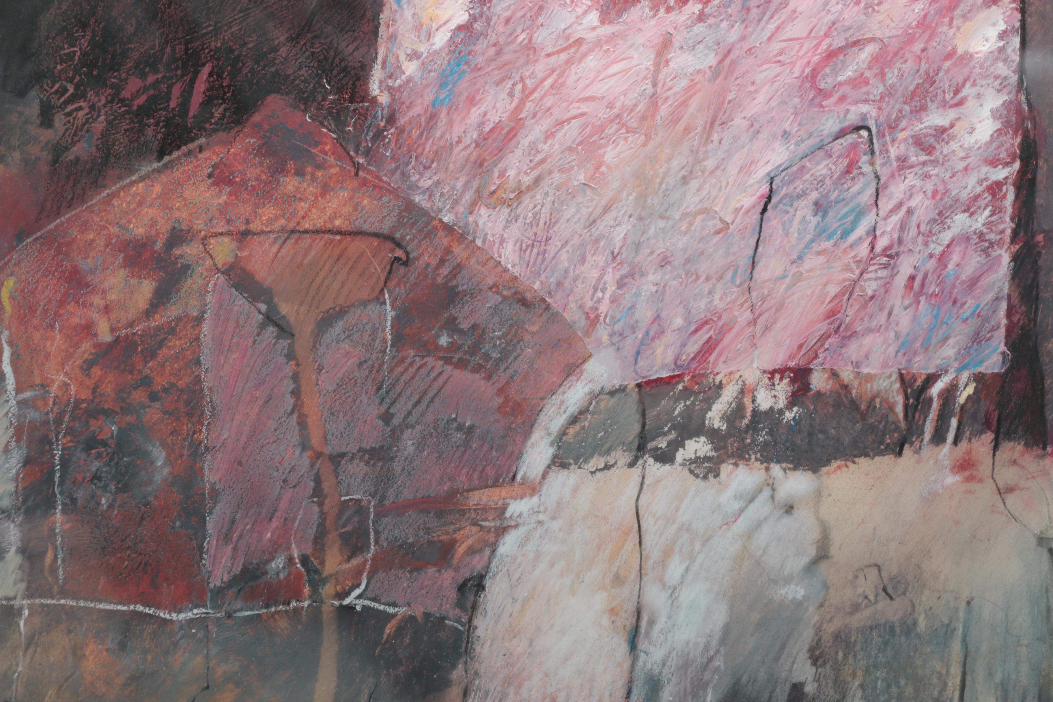 W. Scott Wilson Mixed Media Painting of Abstract Composition