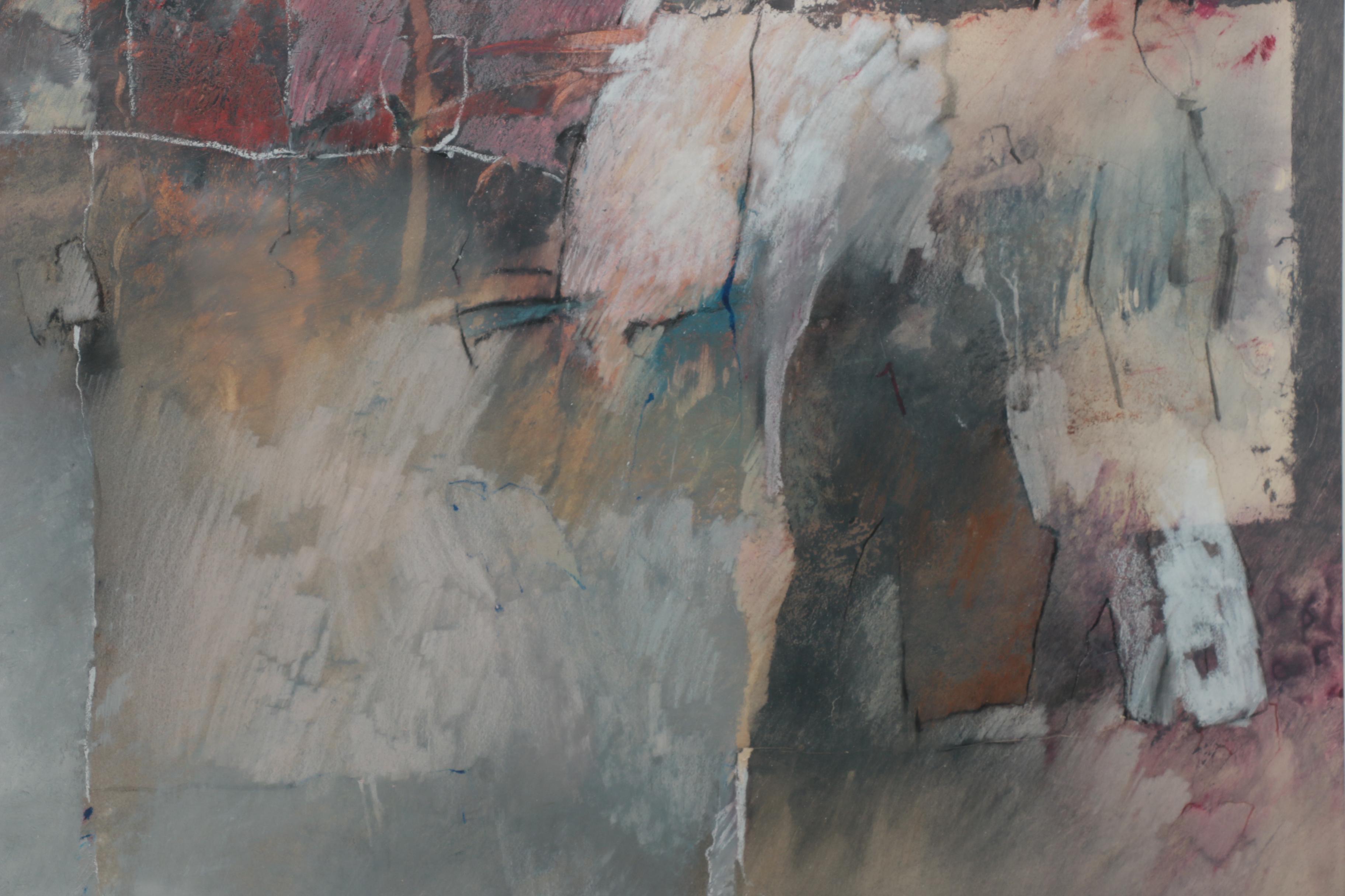 W. Scott Wilson Mixed Media Painting of Abstract Composition