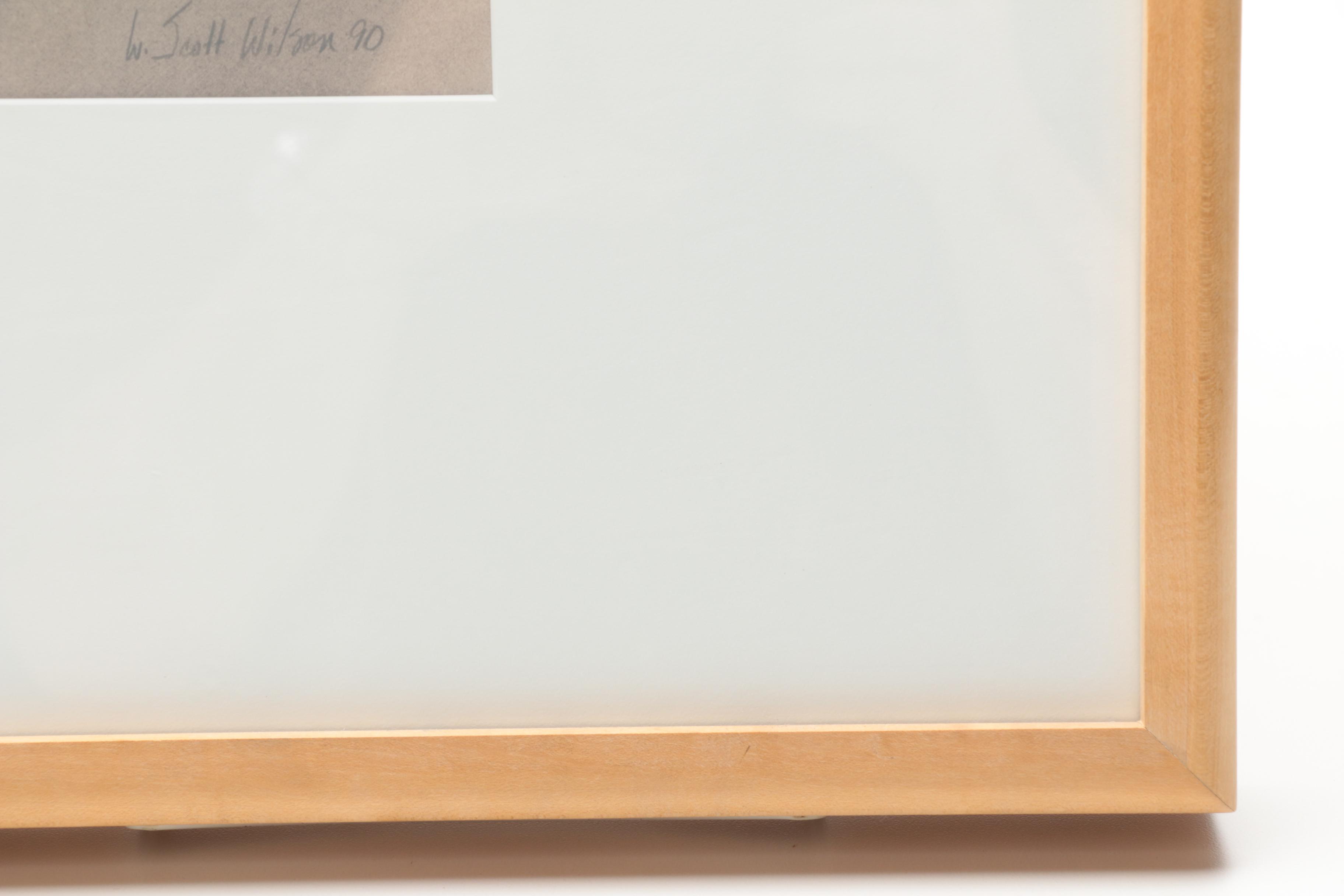 W. Scott Wilson Mixed Media Painting of Abstract Composition