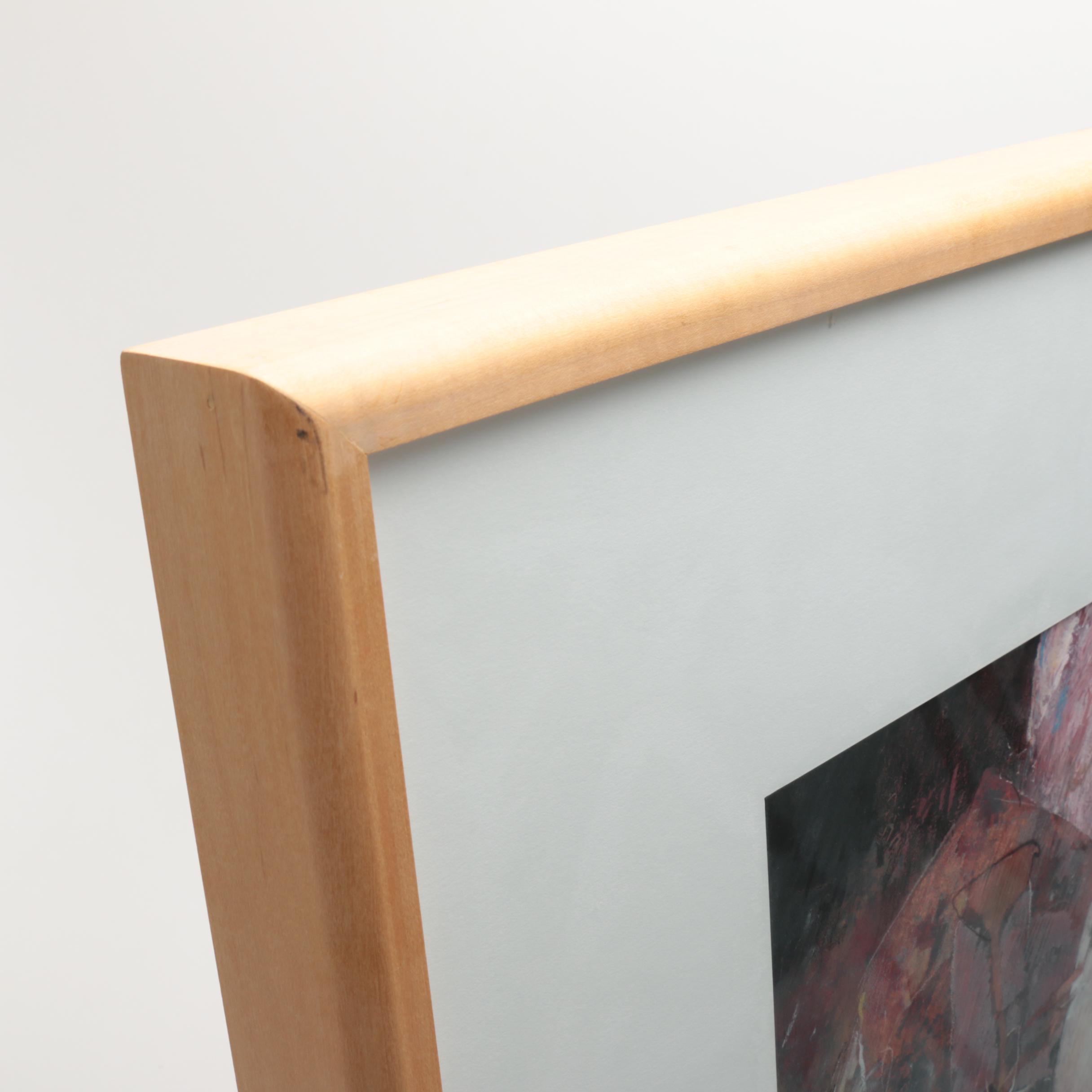 W. Scott Wilson Mixed Media Painting of Abstract Composition