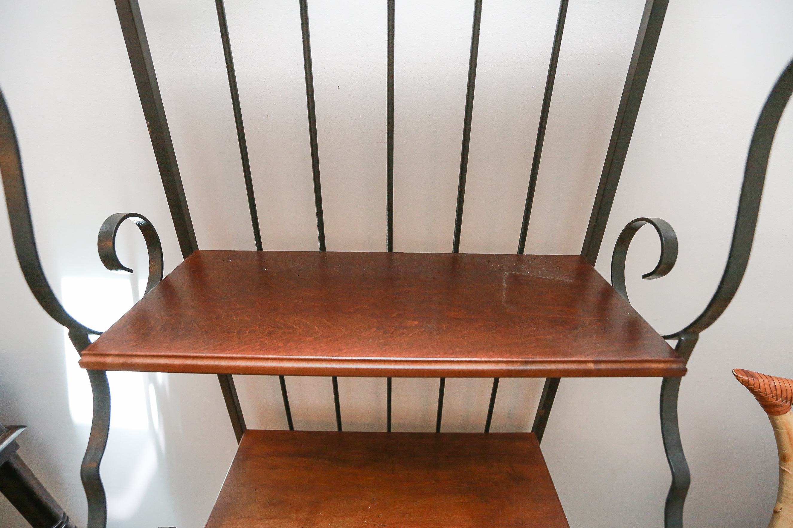 Metal and Wood Bakers Rack