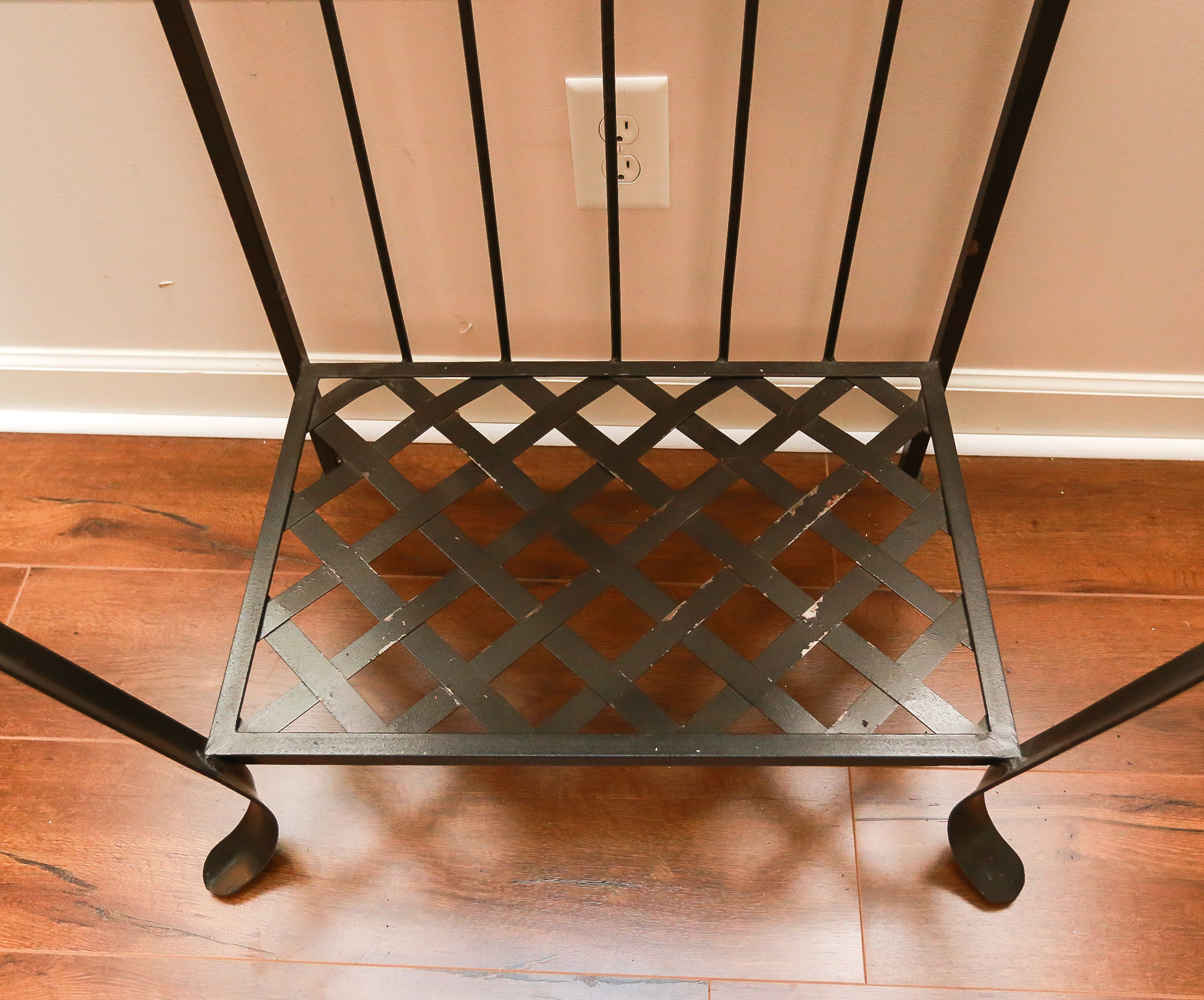 Metal and Wood Bakers Rack