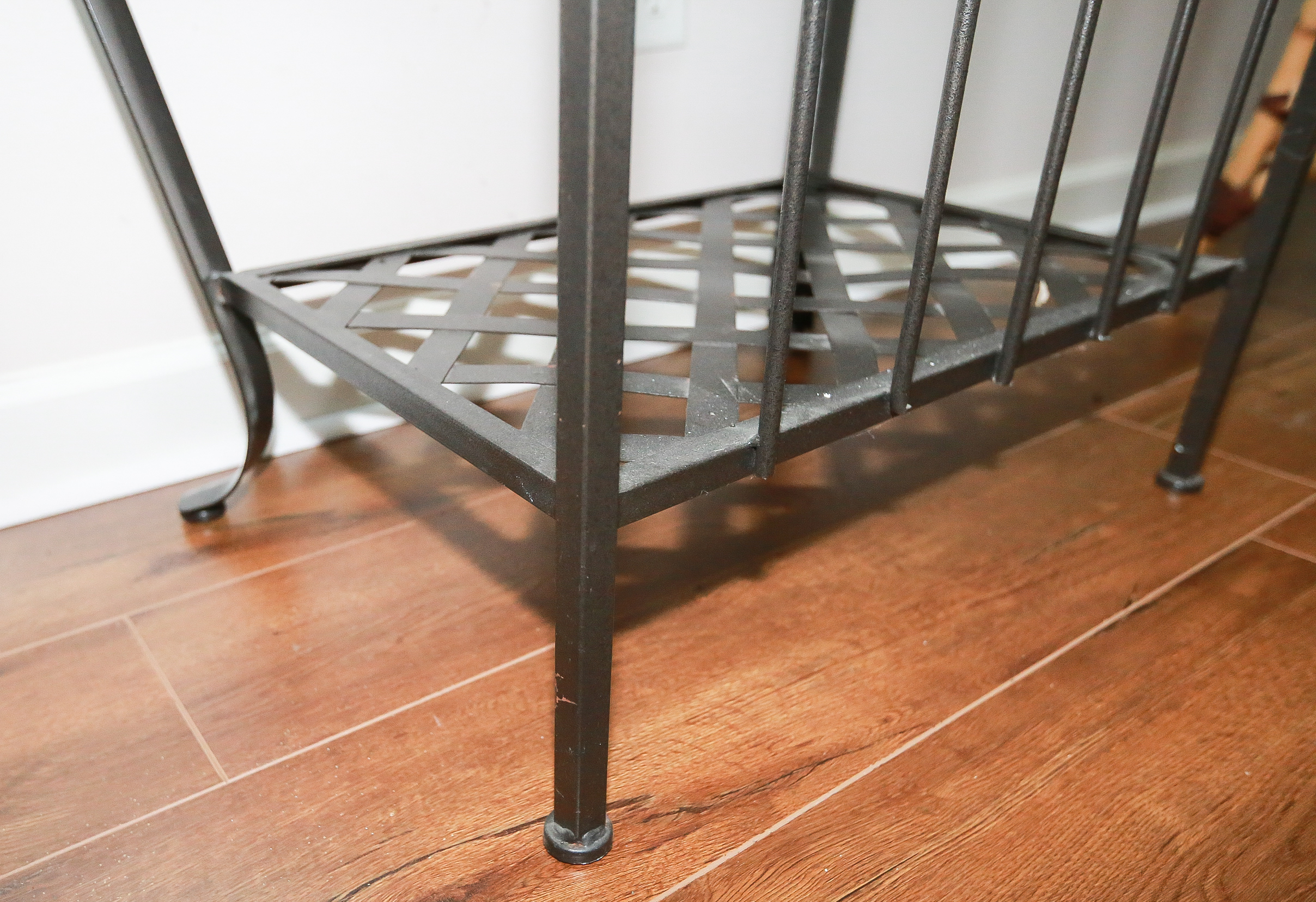 Metal and Wood Bakers Rack