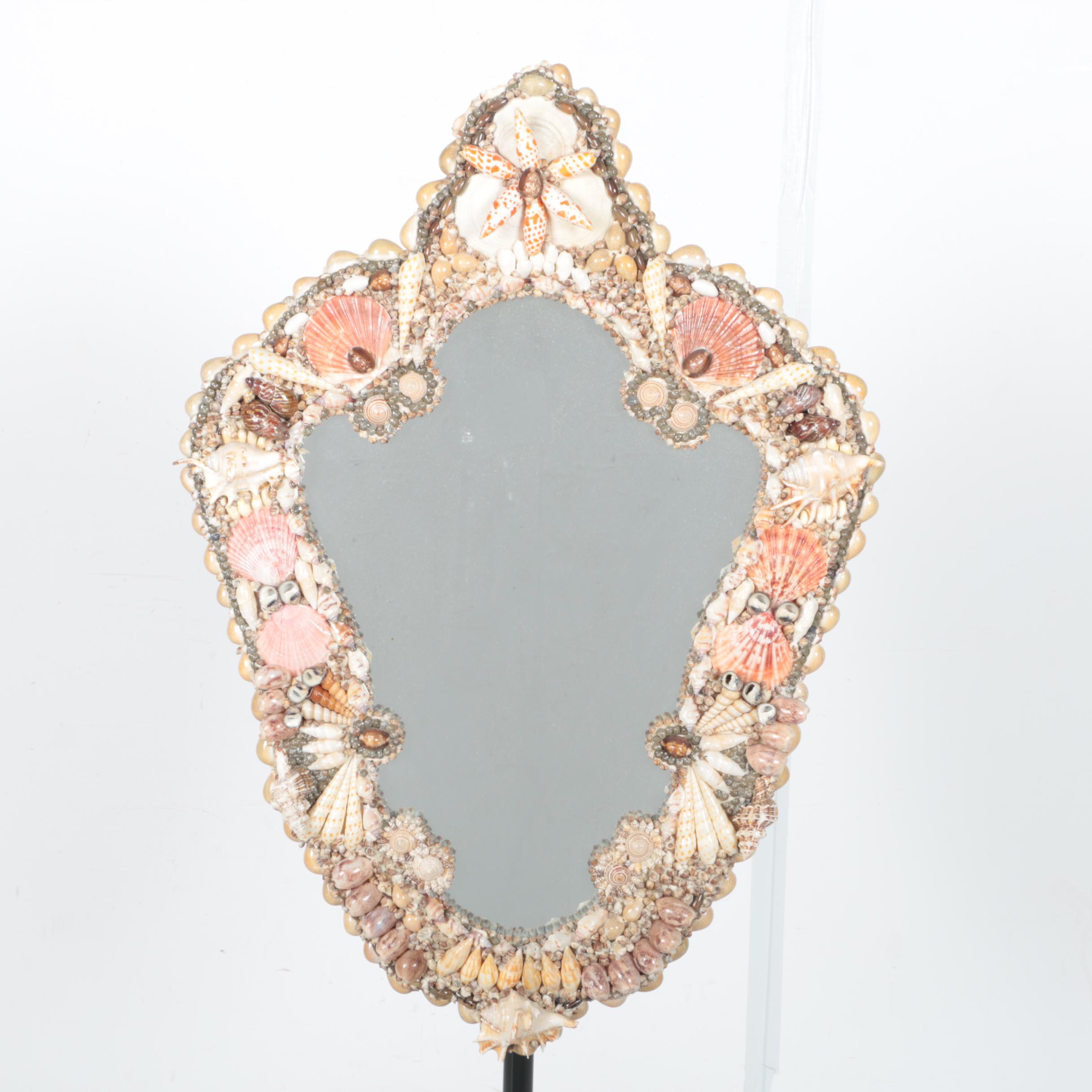 Shell Lined Mirror