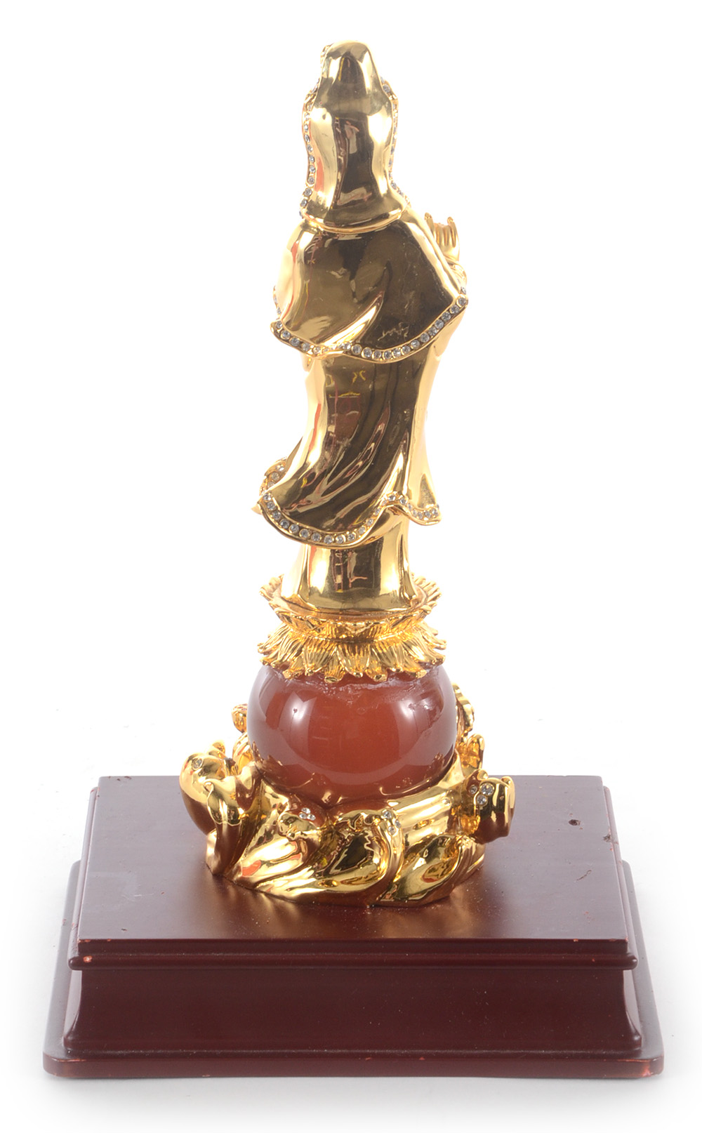 Nepalese Gold Tone Figure of Guanyin