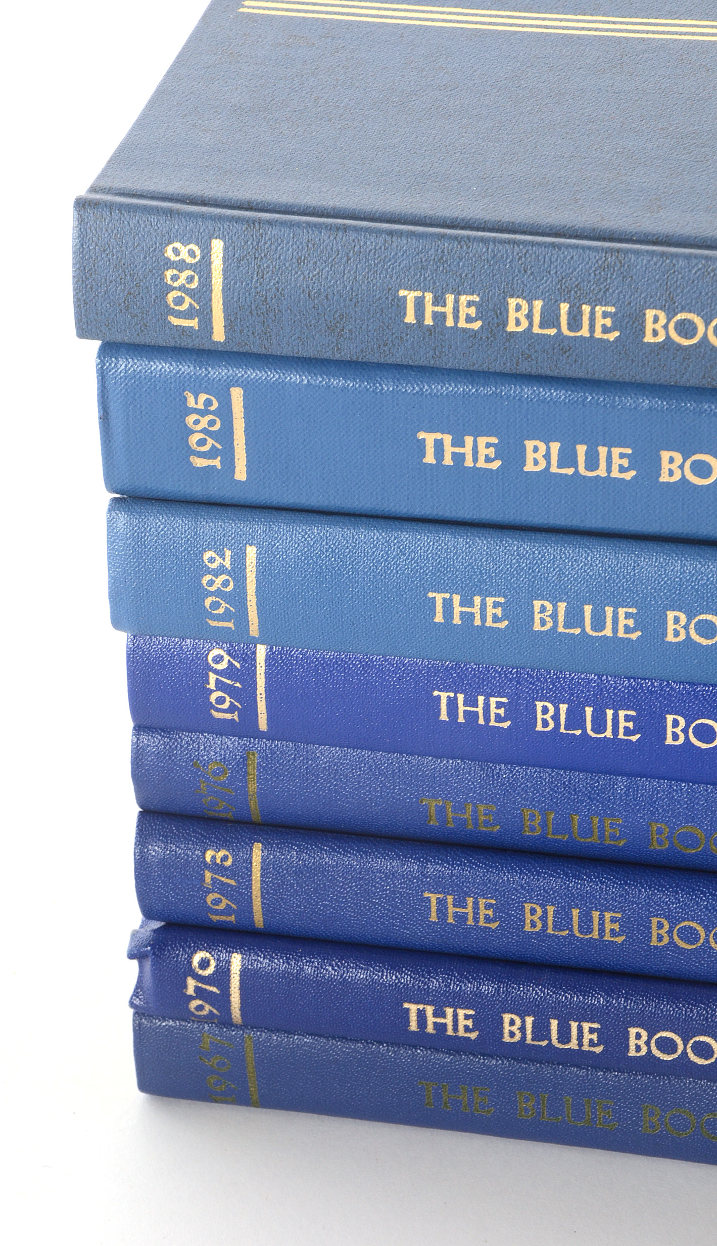 Nine Editions of  "The Blue Book of Cincinnati"