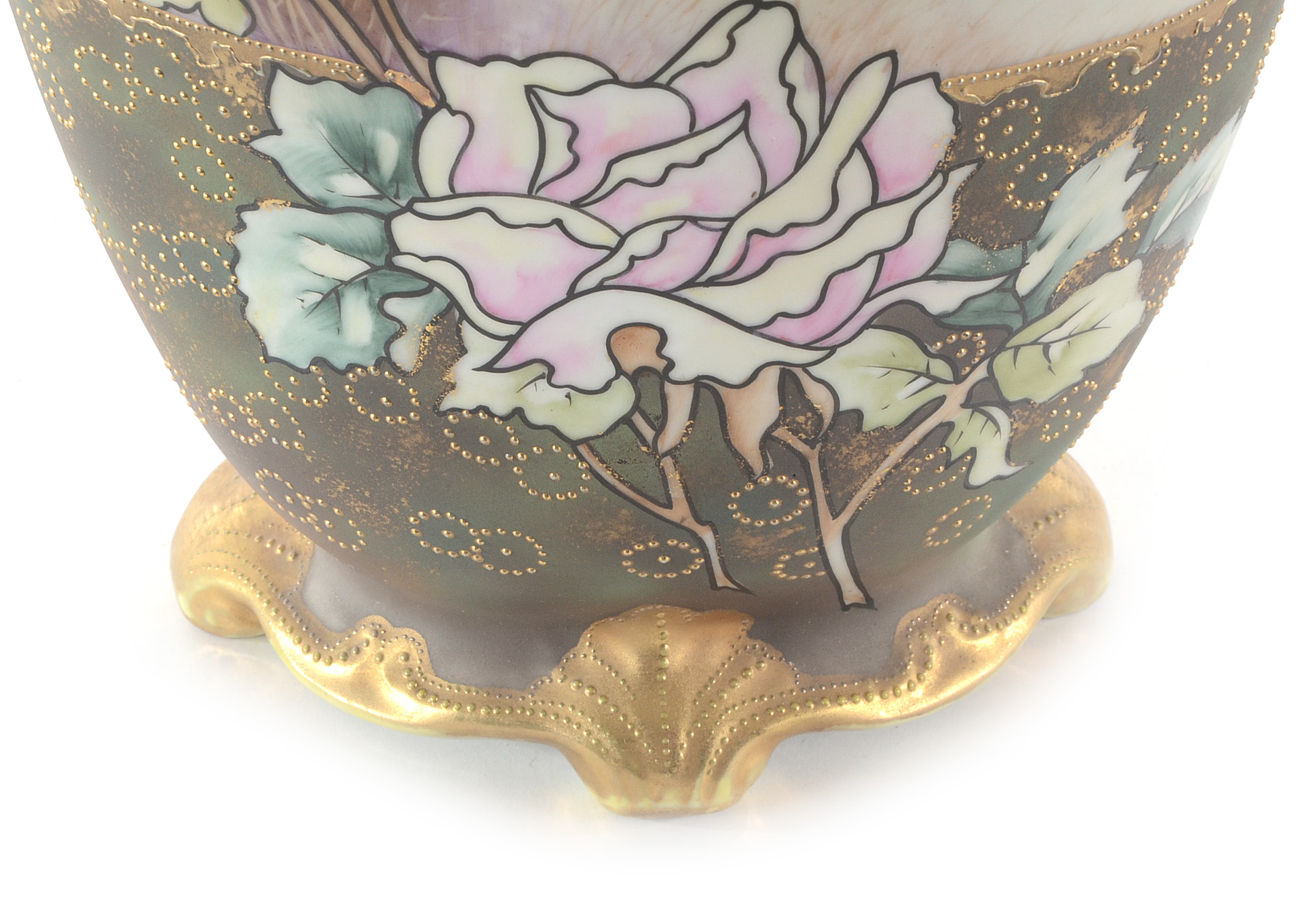 Hand Painted Nippon Vase