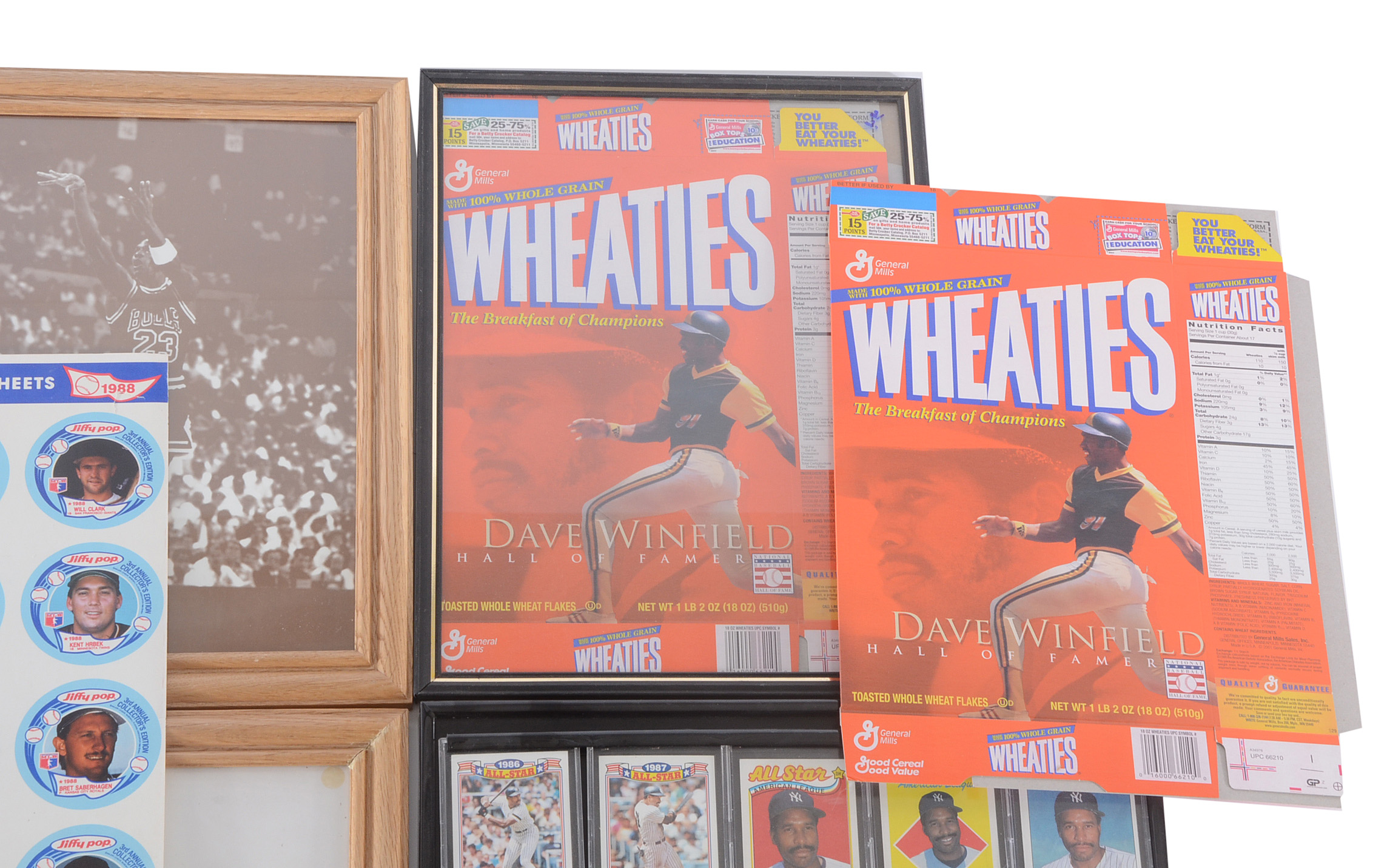 Box of Sports Collectibles