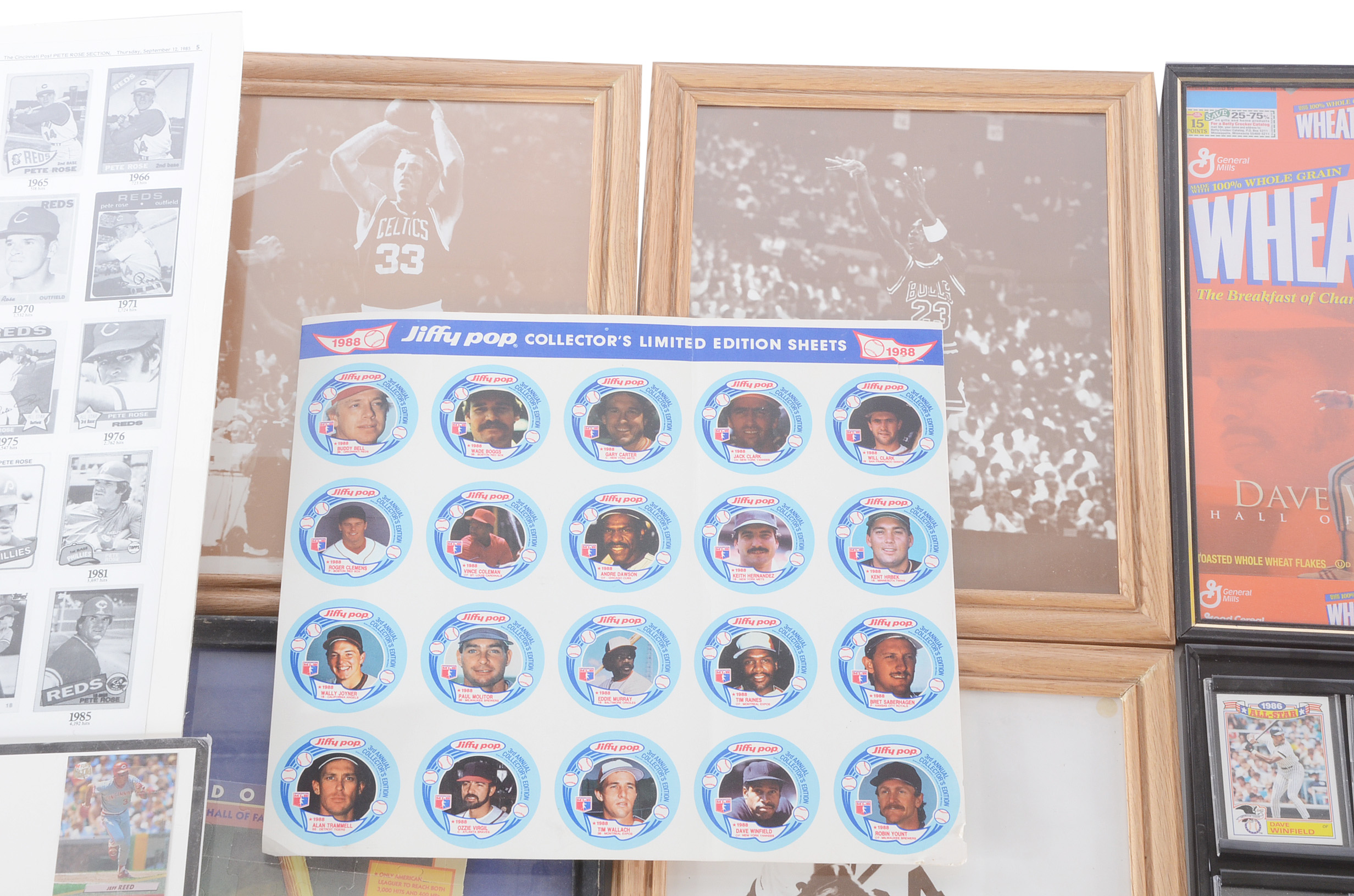 Box of Sports Collectibles