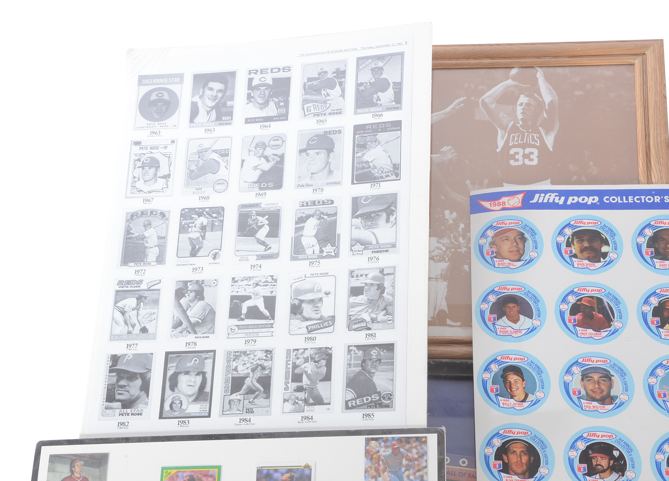 Box of Sports Collectibles