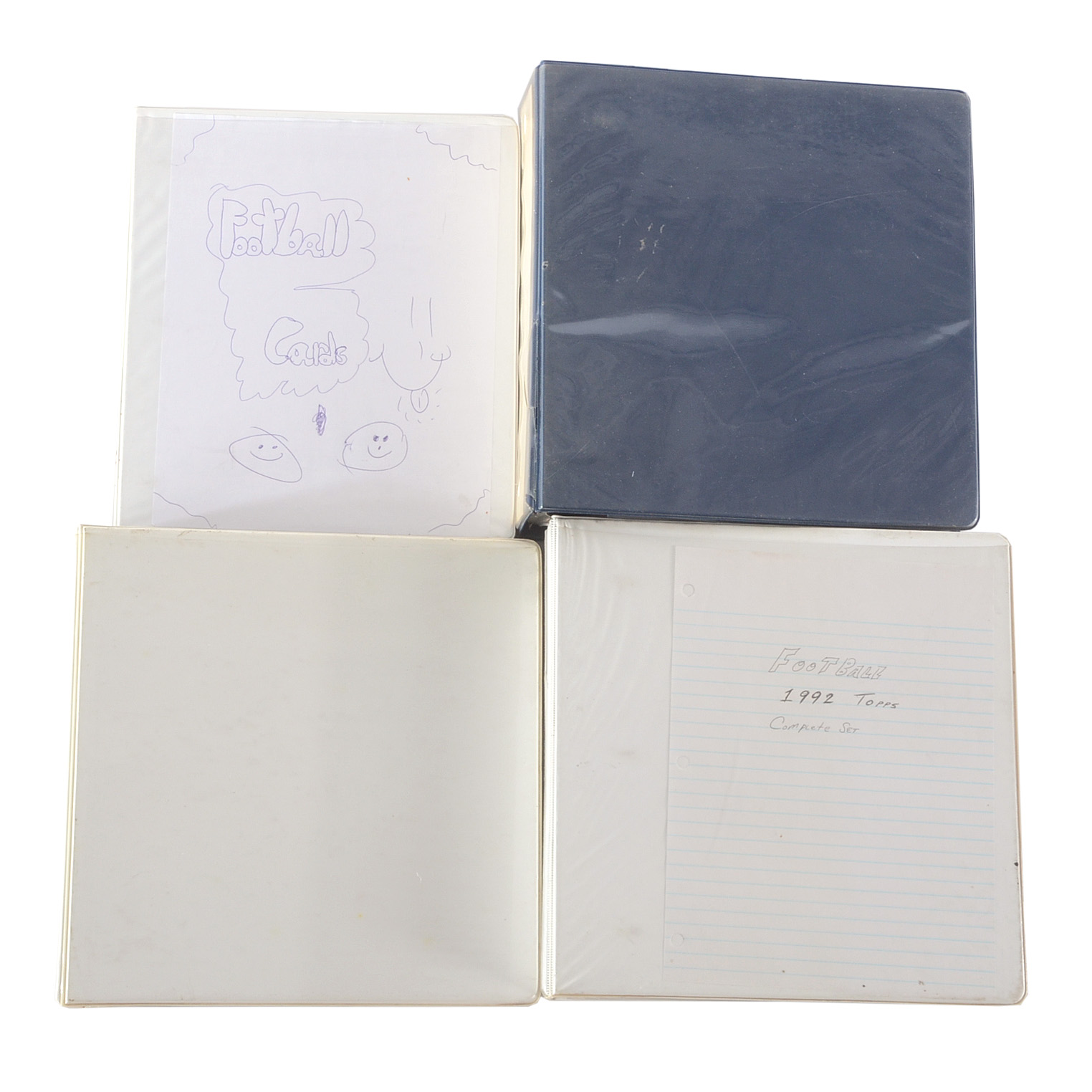 Binders of Football Cards