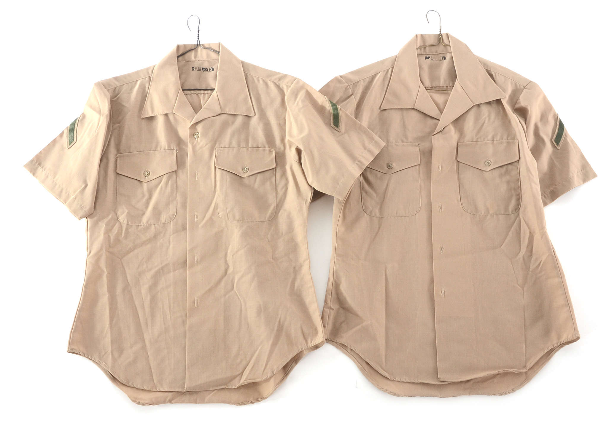 Vintage 1950s Era of USMC Private Uniform and Dress  Shirts
