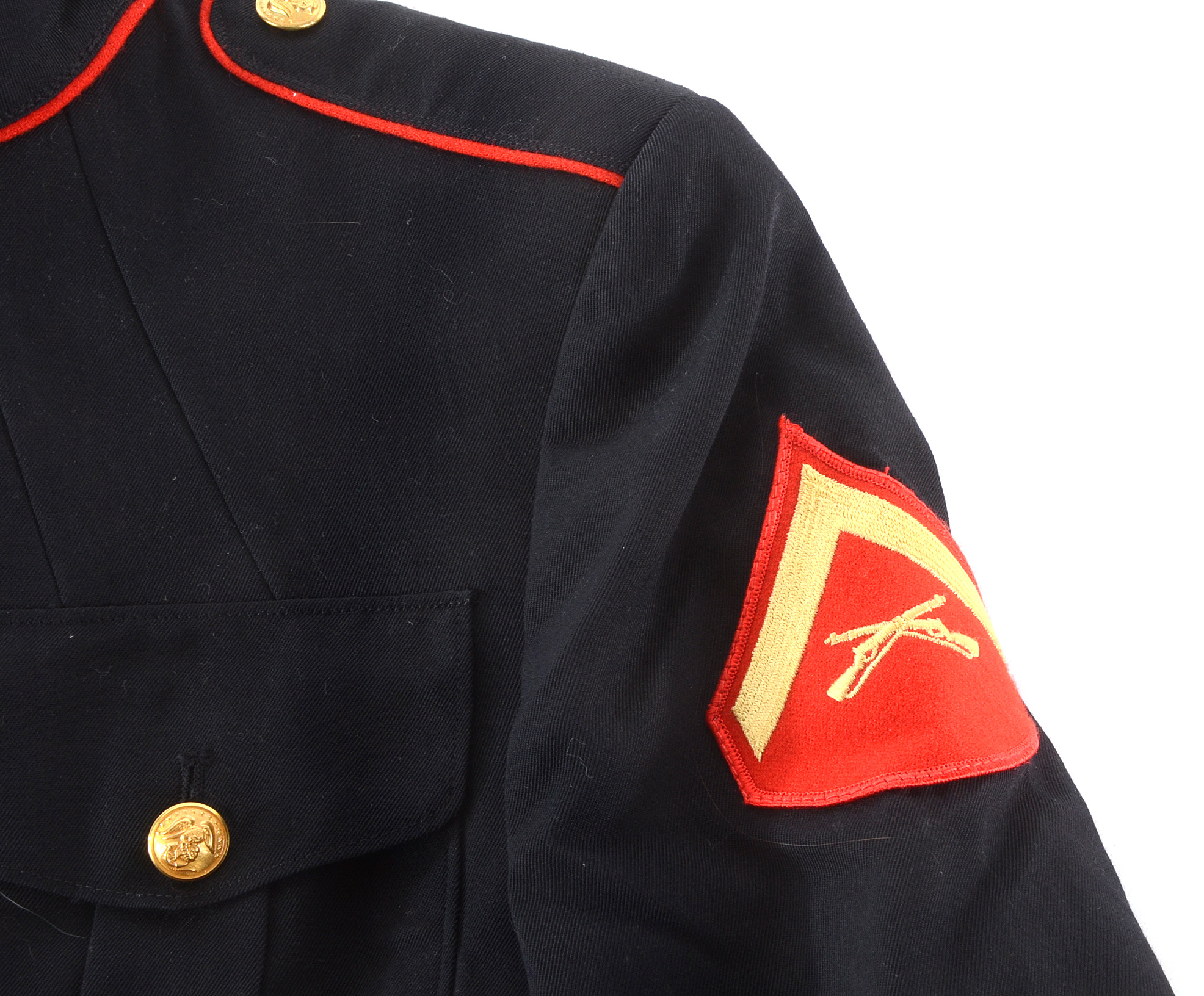 Vintage USMC Dress Jacket Lance Corporal Insignia