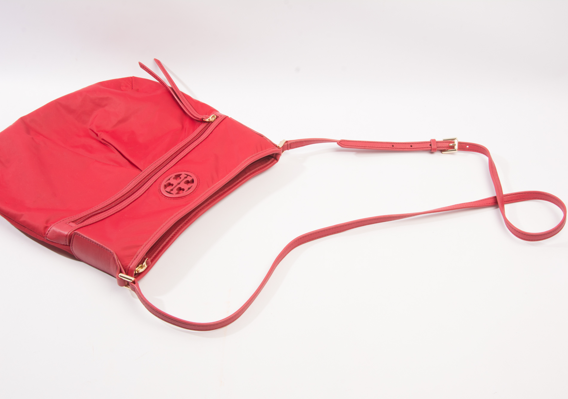 Tory Burch Red Nylon Crossbody Bag