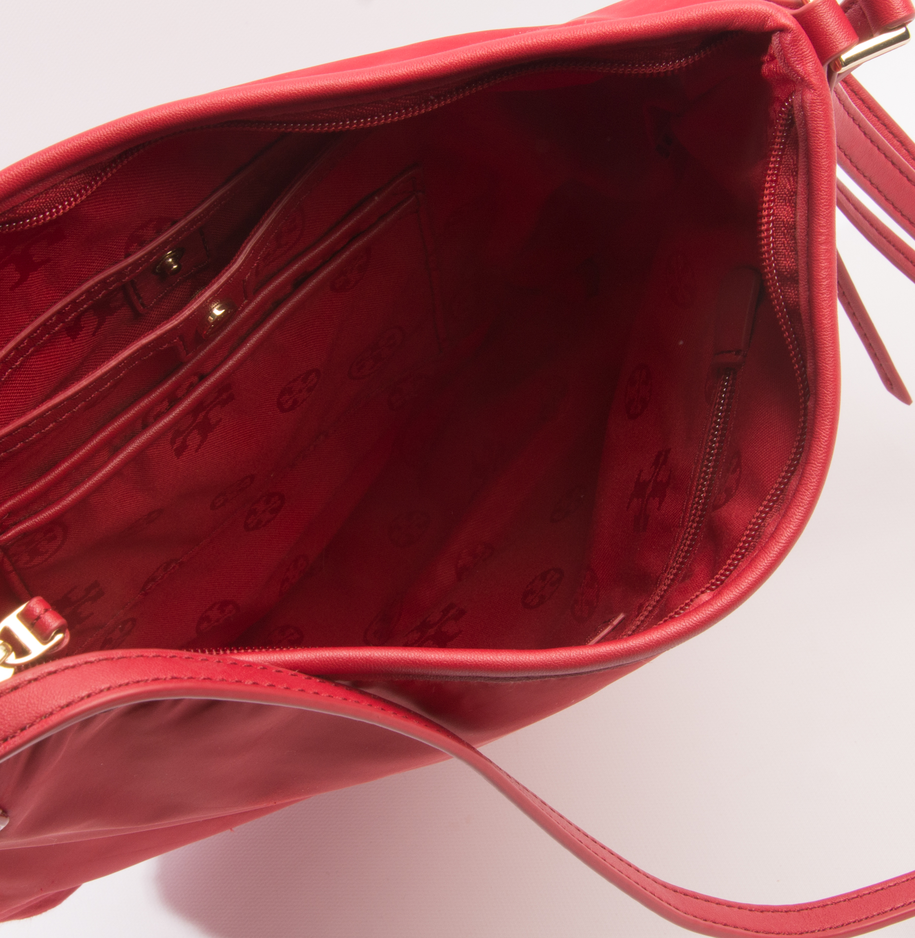 Tory Burch Red Nylon Crossbody Bag