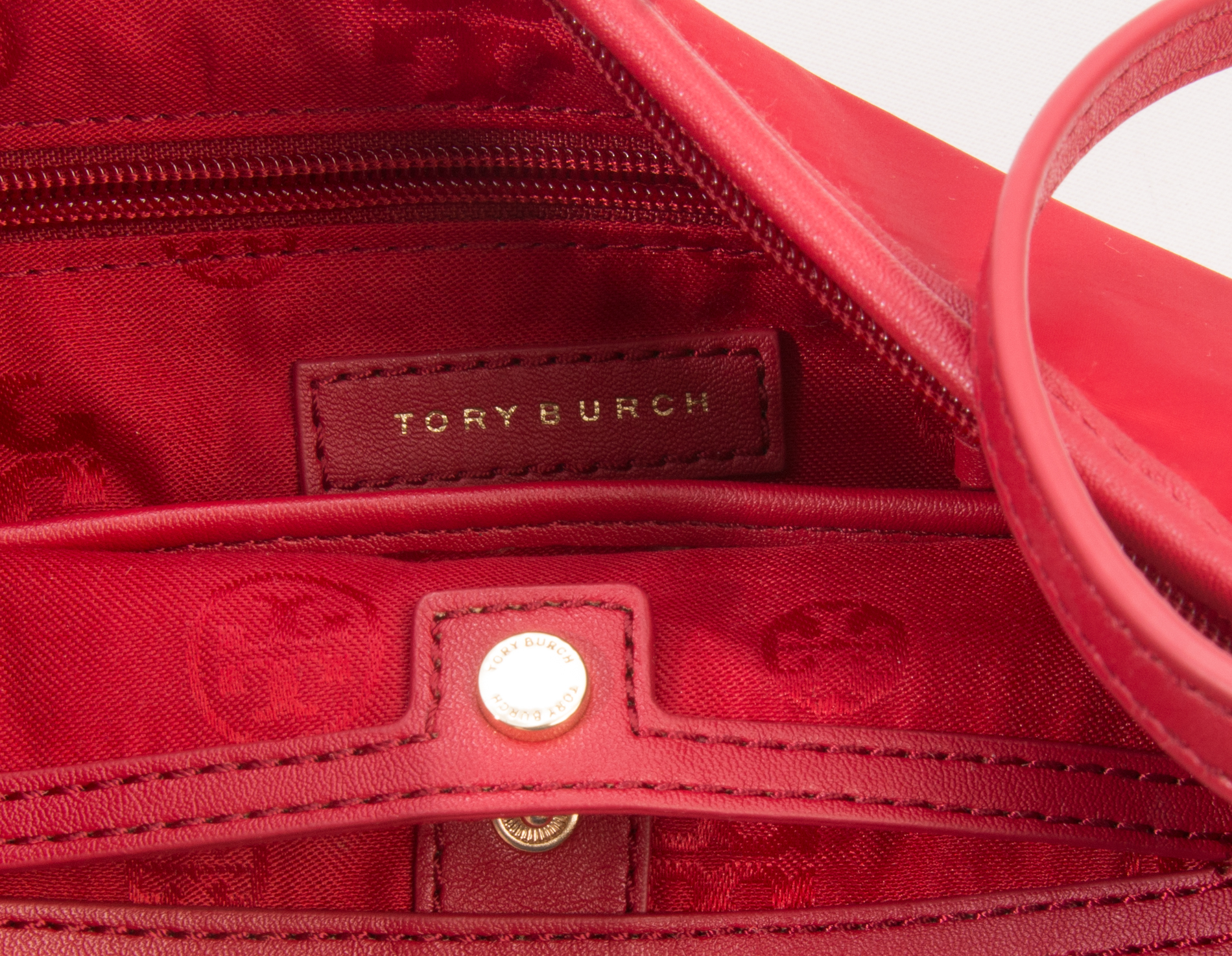 Tory Burch Red Nylon Crossbody Bag