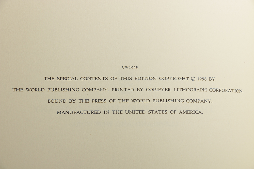 1958 "The works of Geoffrey Chaucer"