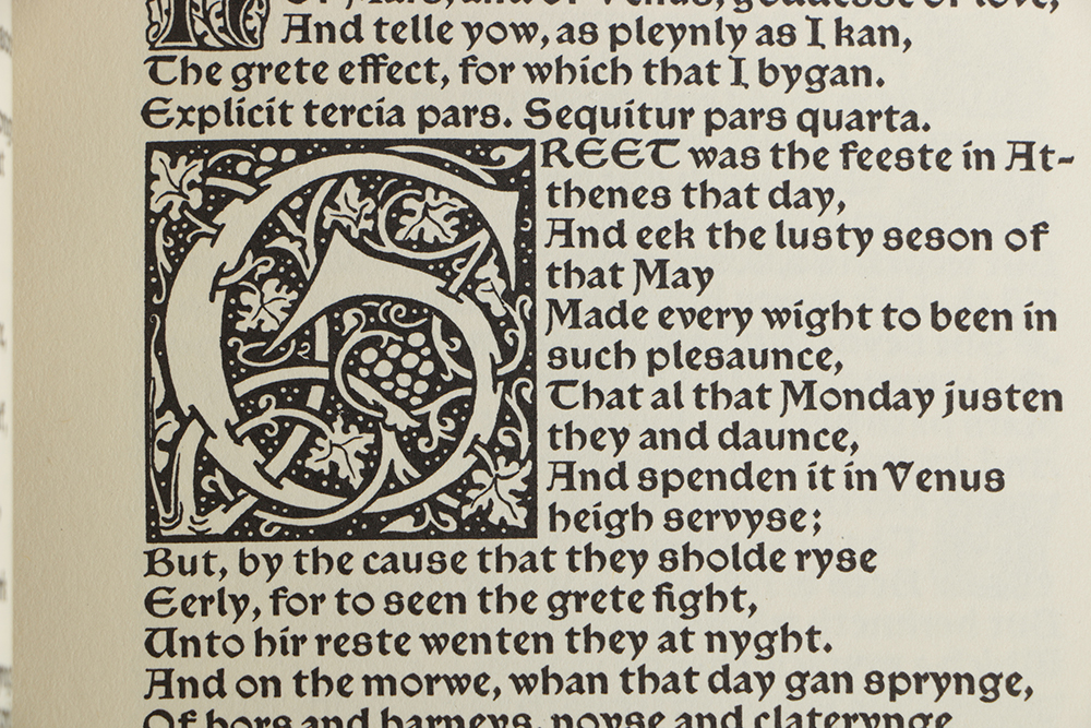 1958 "The works of Geoffrey Chaucer"