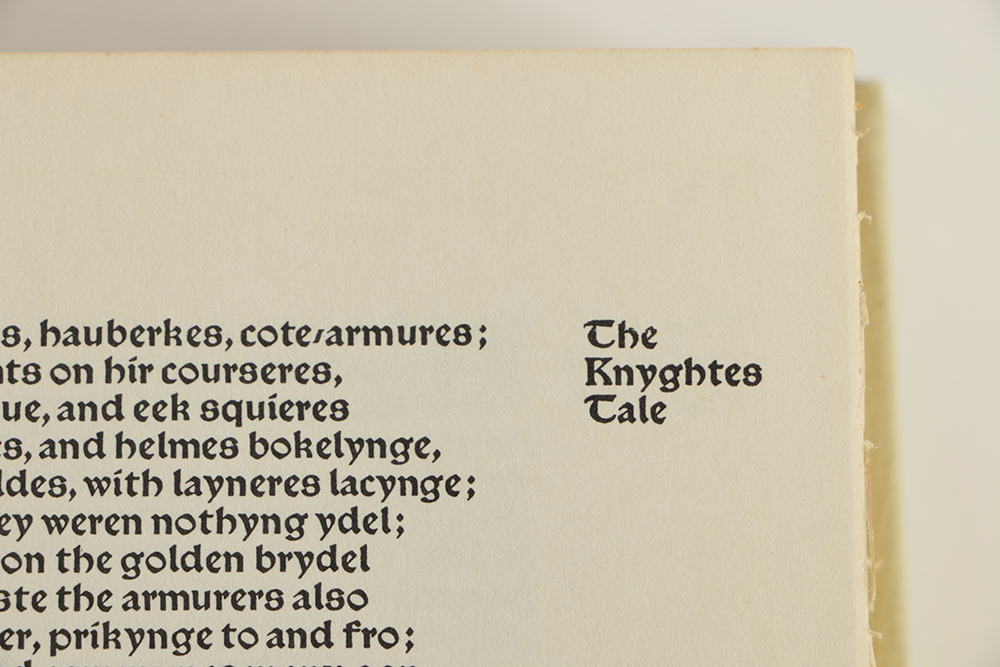 1958 "The works of Geoffrey Chaucer"