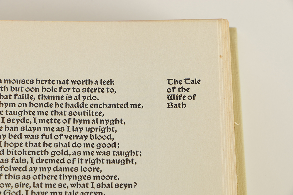 1958 "The works of Geoffrey Chaucer"