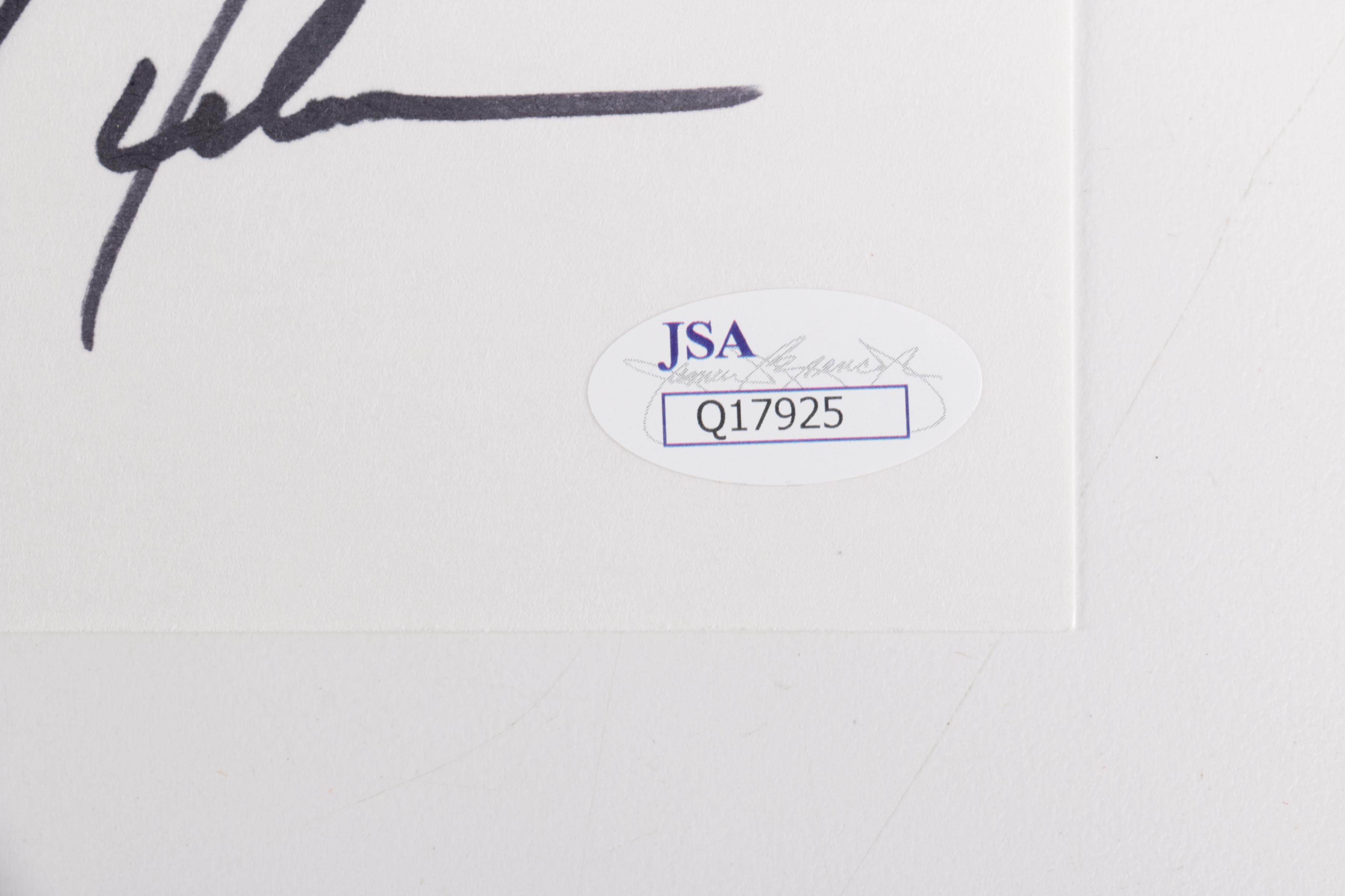 Larry Nelson Autographed Index Card