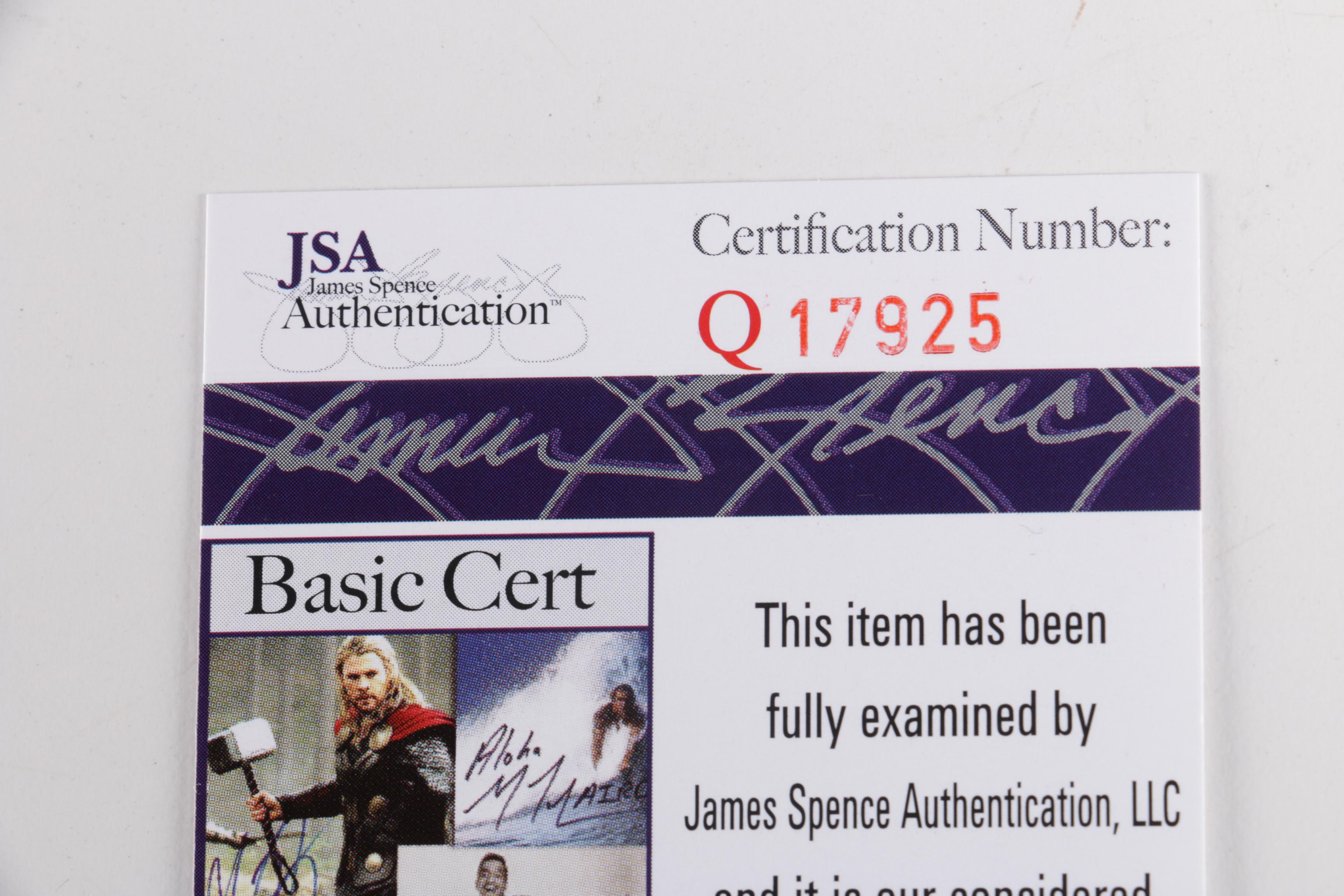 Larry Nelson Autographed Index Card