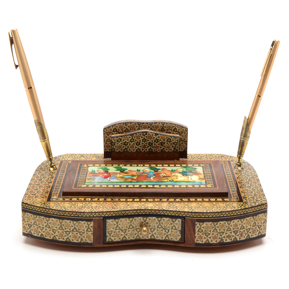 Hand Painted Persian Desk Organizer