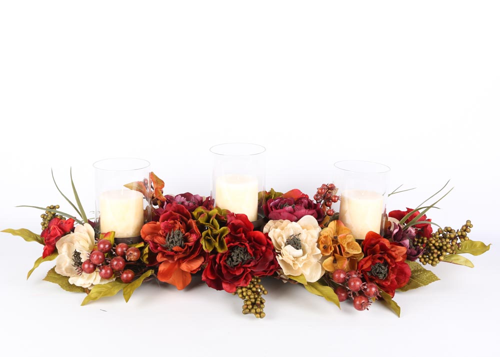 Faux Floral Centerpiece