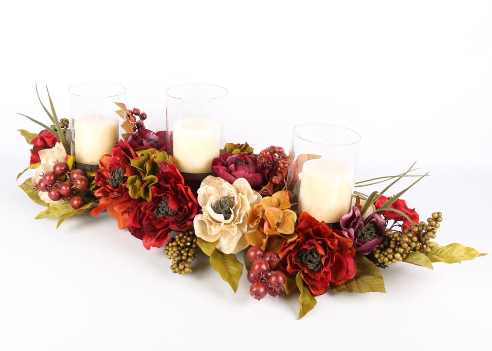 Faux Floral Centerpiece