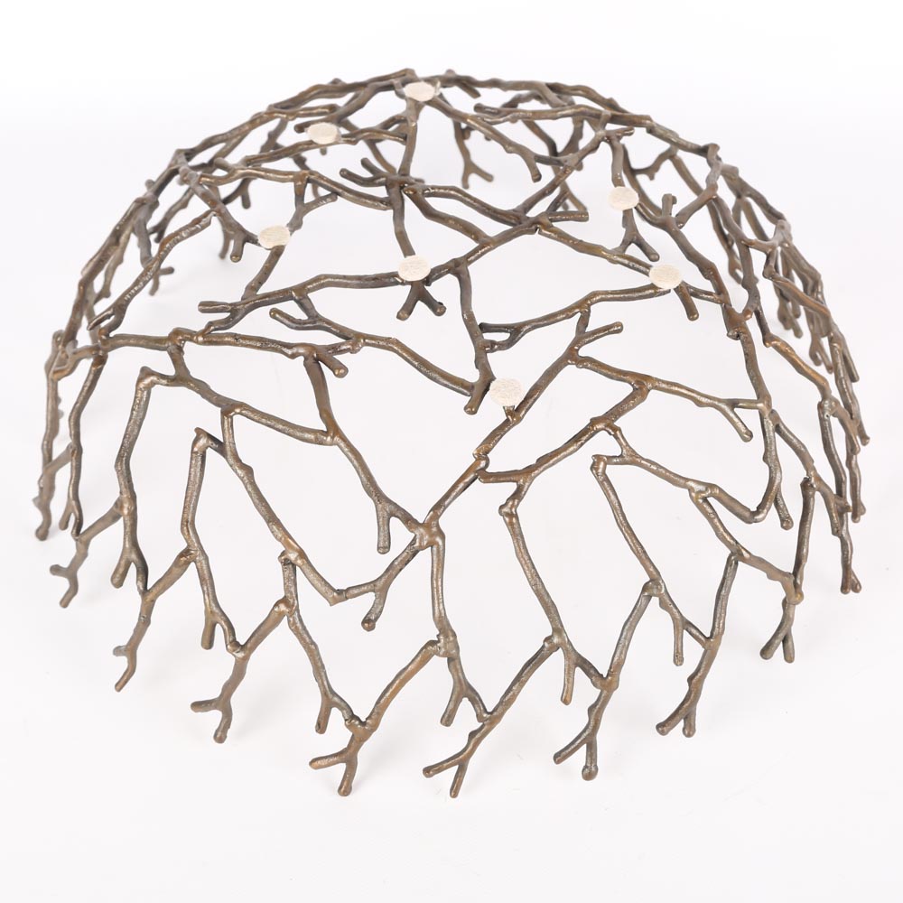 Metal Twig Centerpiece Bowl