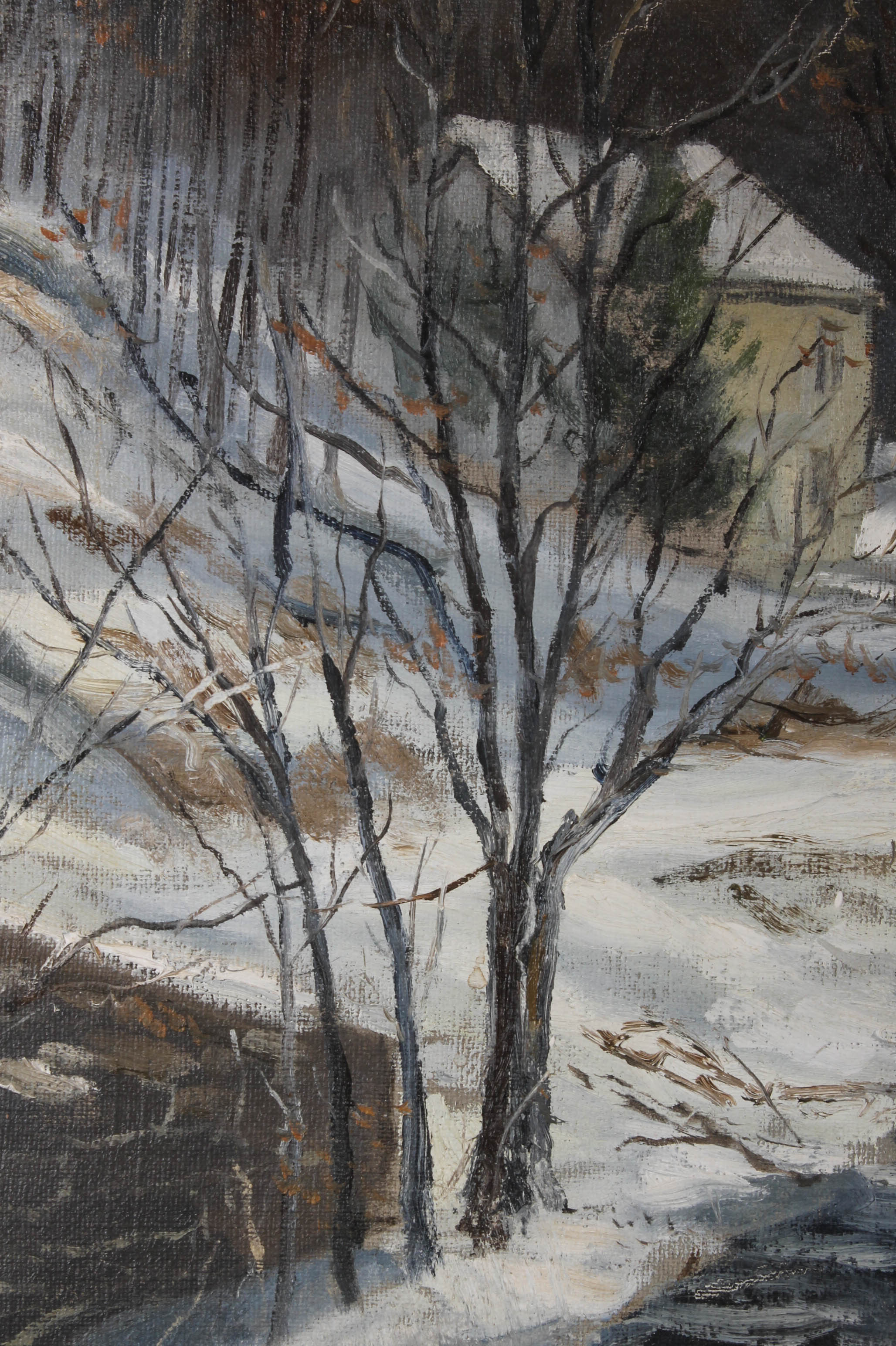 Robert E. Doney Original Landscape Oil Painting "Rinker's Farm"