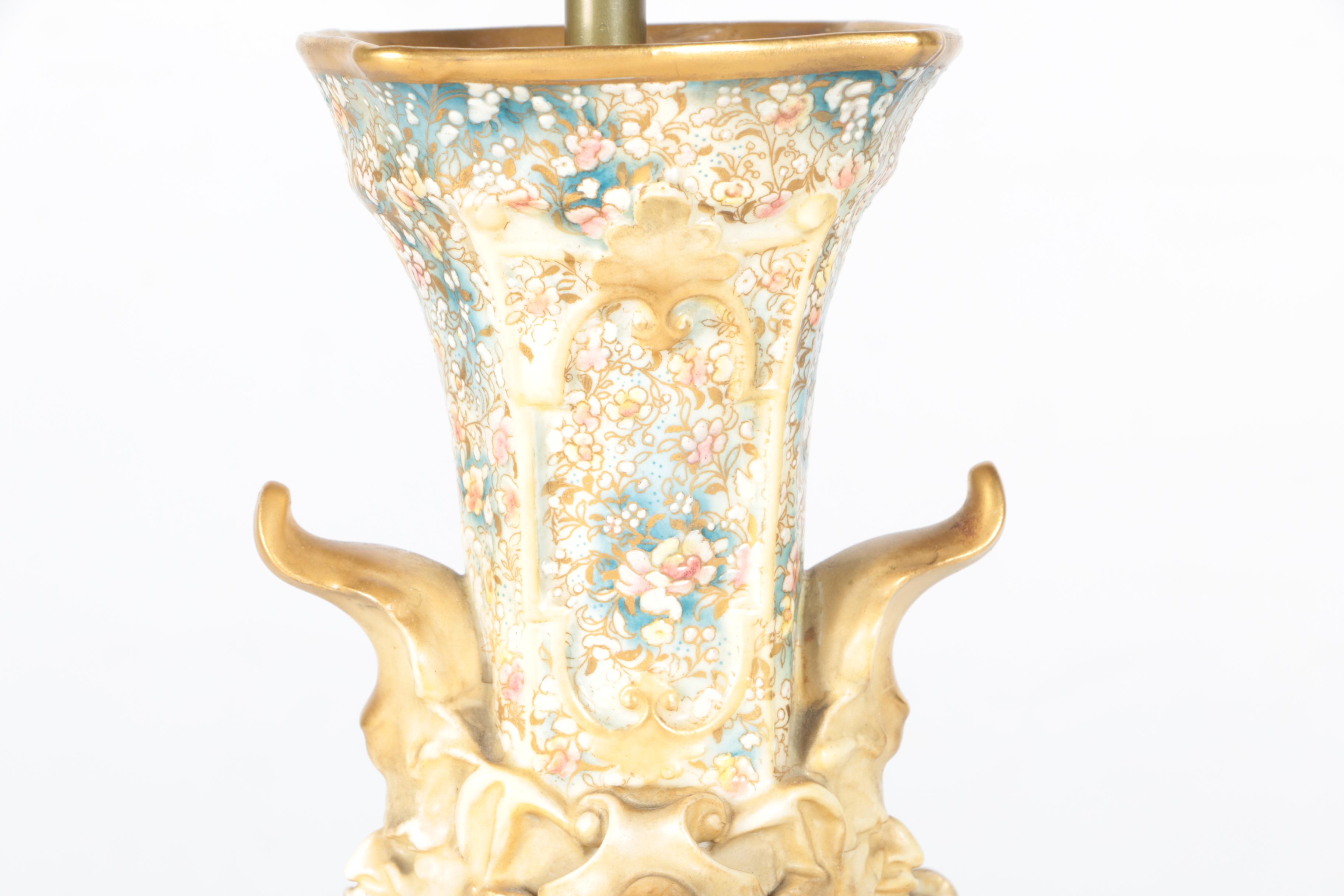 VIntage French Style Porcelain Table Lamp