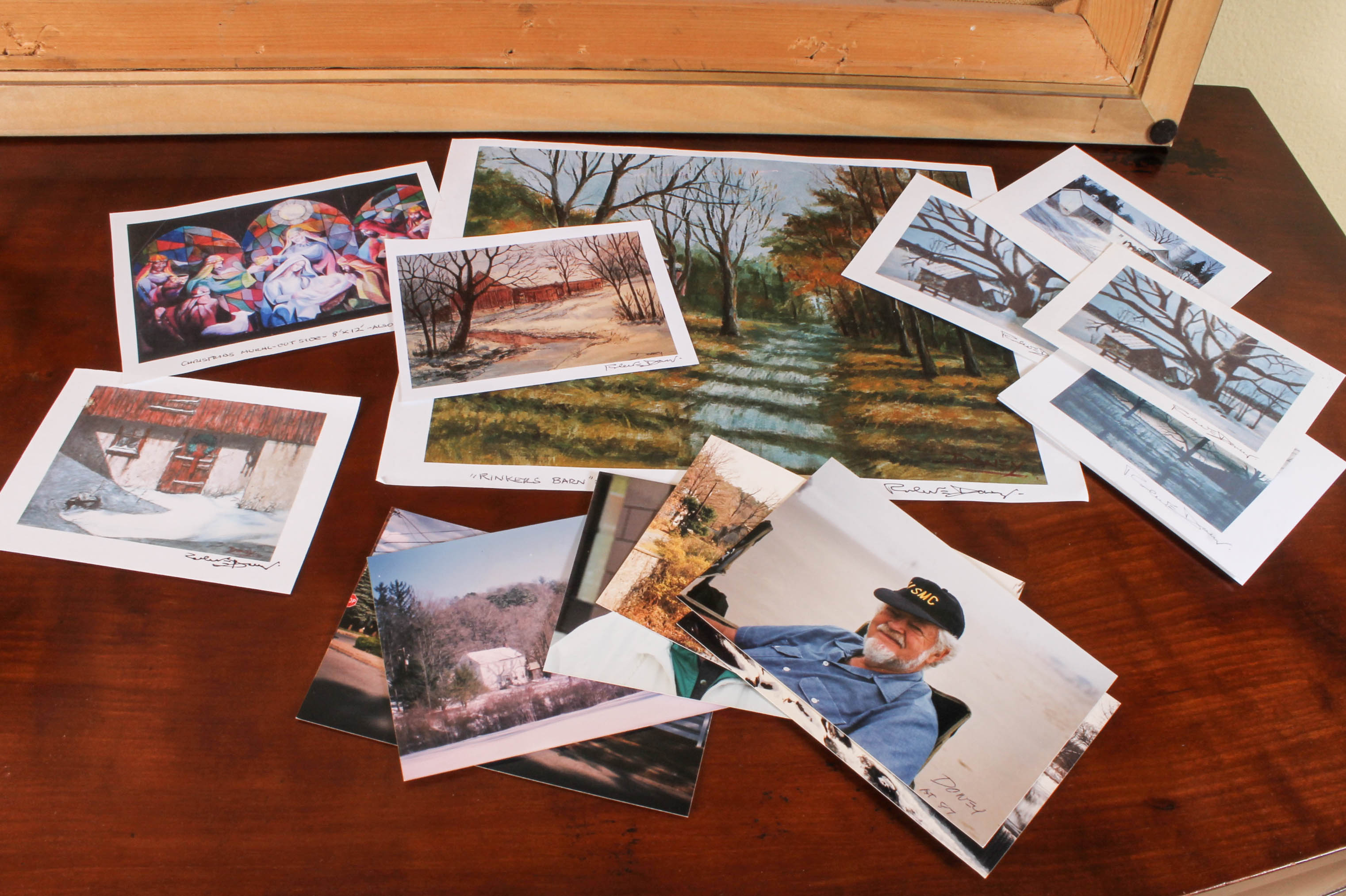 Robert E. Doney Original Landscape Oil Painting "Rinker's Farm"