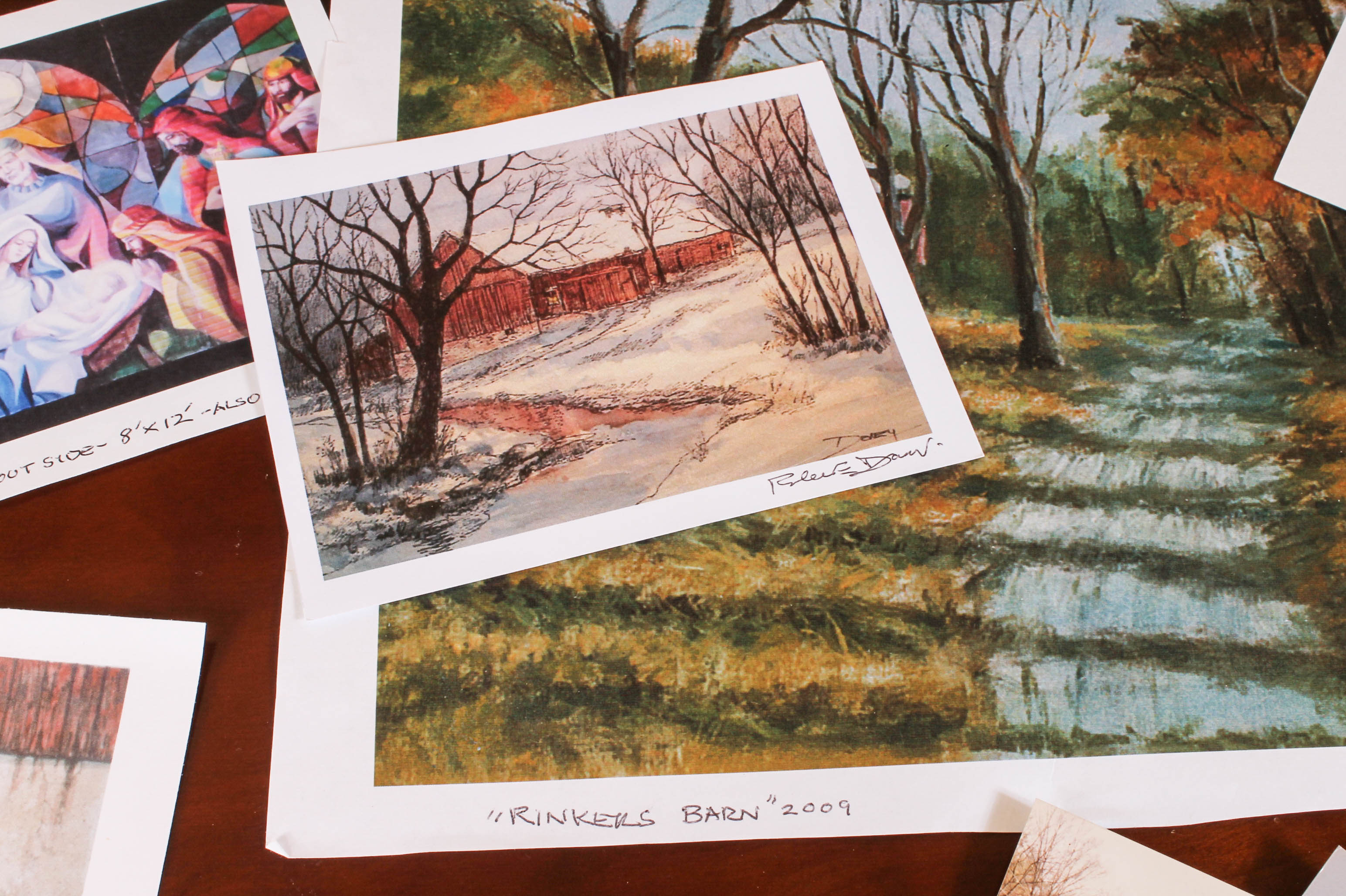 Robert E. Doney Original Landscape Oil Painting "Rinker's Farm"