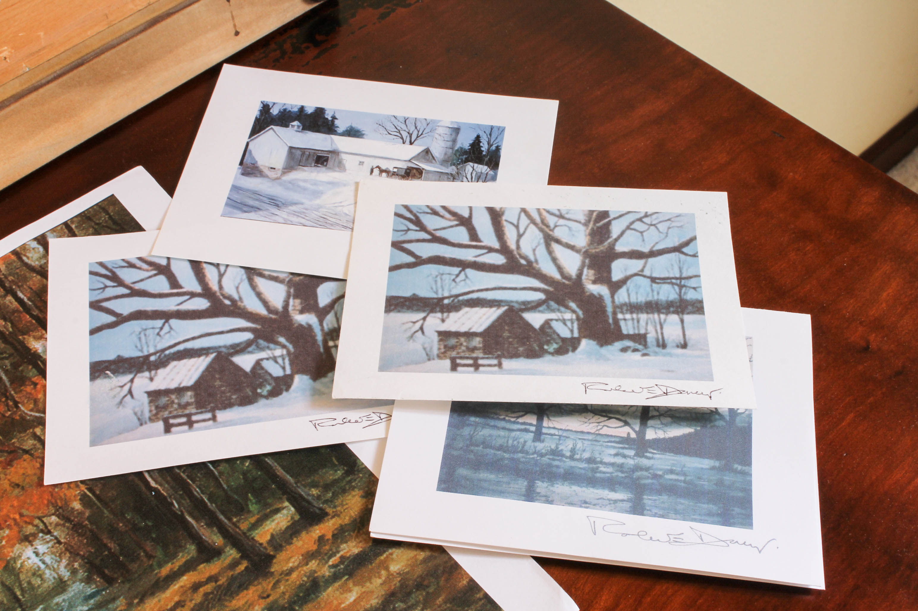 Robert E. Doney Original Landscape Oil Painting "Rinker's Farm"