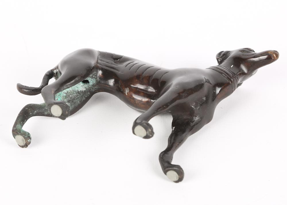 Bronze Tone Greyhound Statuettes