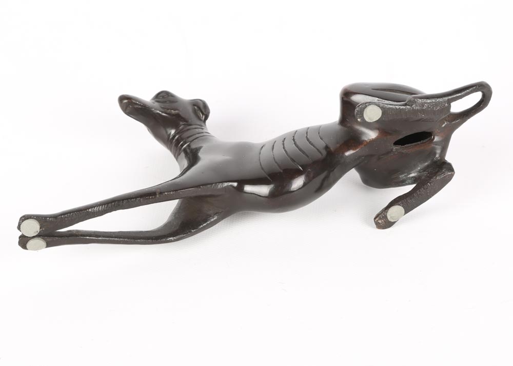 Bronze Tone Greyhound Statuettes