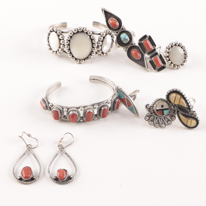 Southwestern Style Sterling Silver and Stone Jewelry