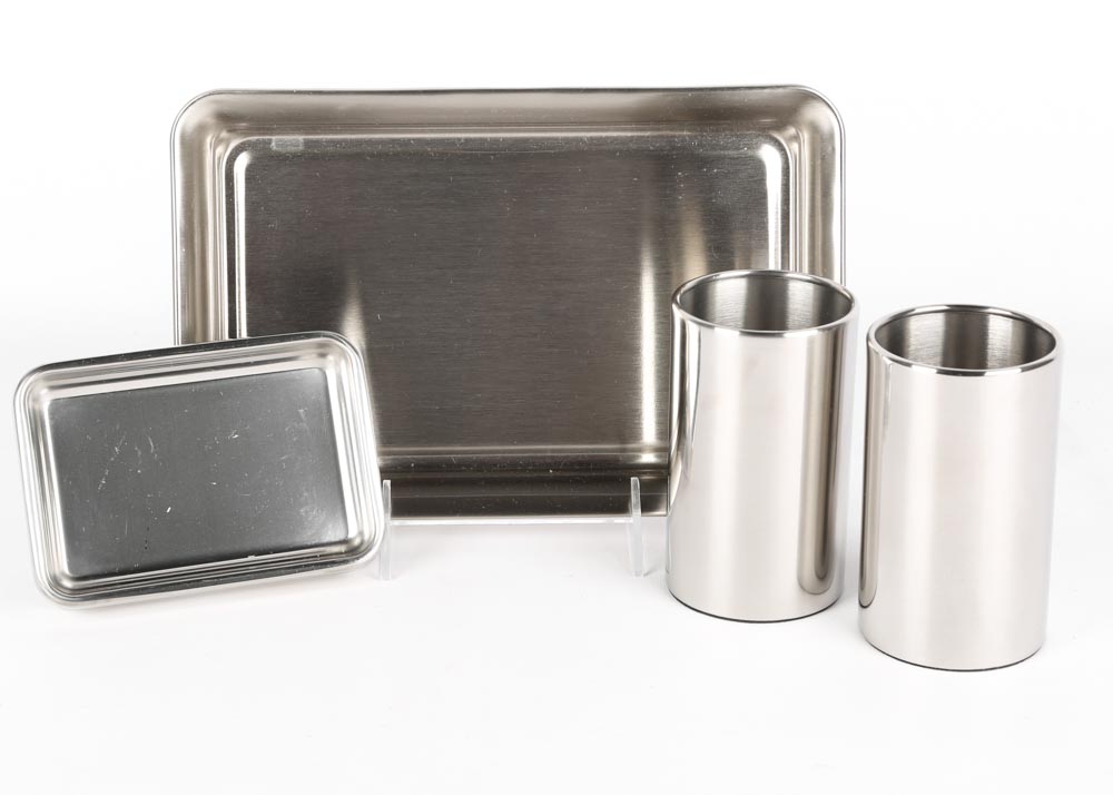 Threshold Chrome Bath Set