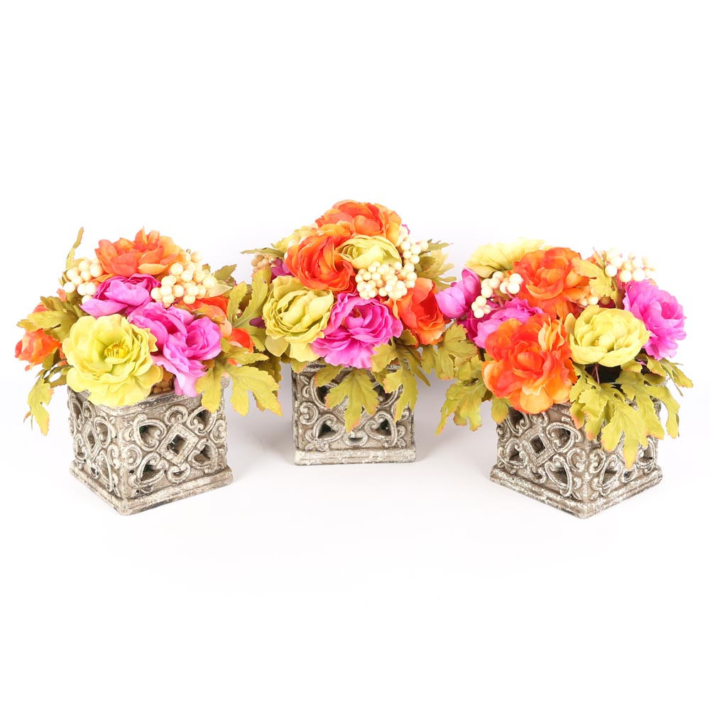 Faux Floral Arrangements