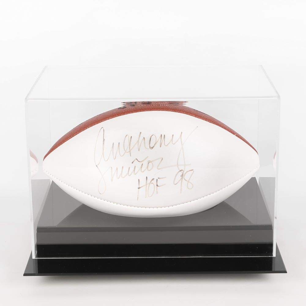 Anthony Muñoz Signed Football