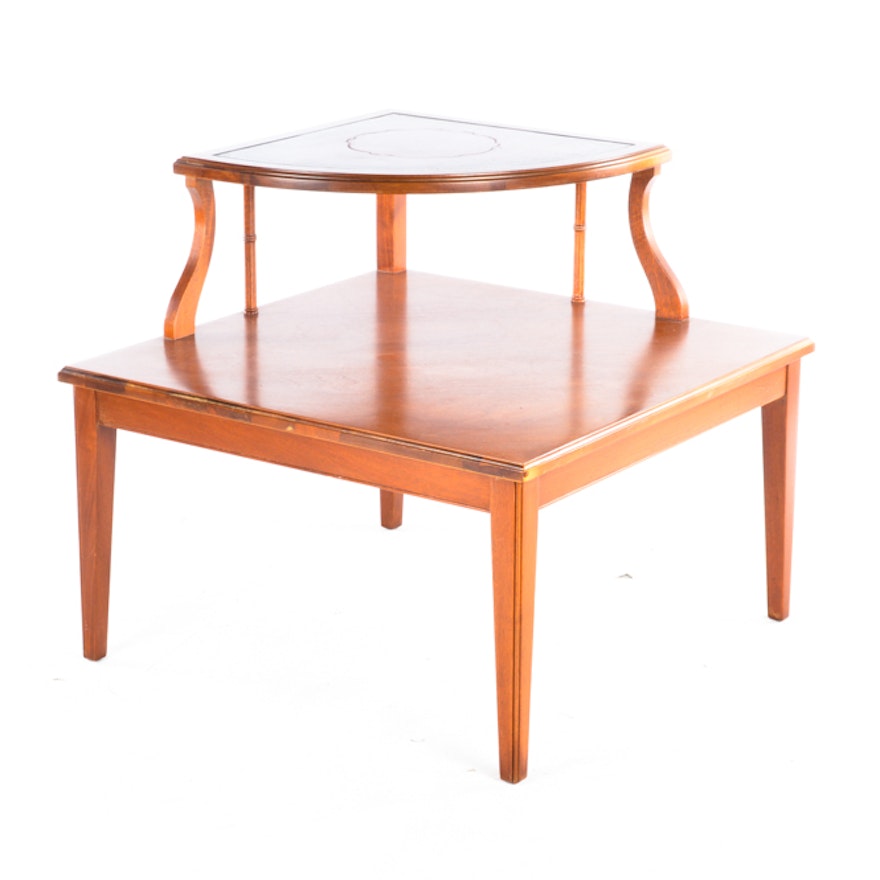 Vintage Mahogany Two Tier Side Table by Imperial