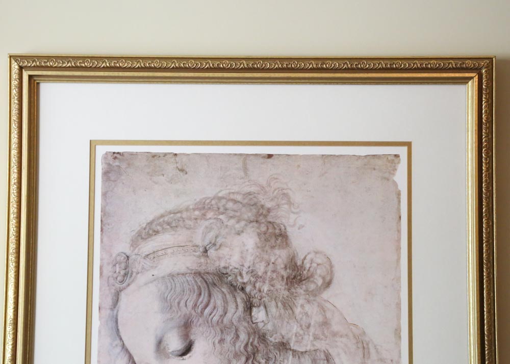 After Leonardo da Vinci Offset Lithograph "Study of a Woman"