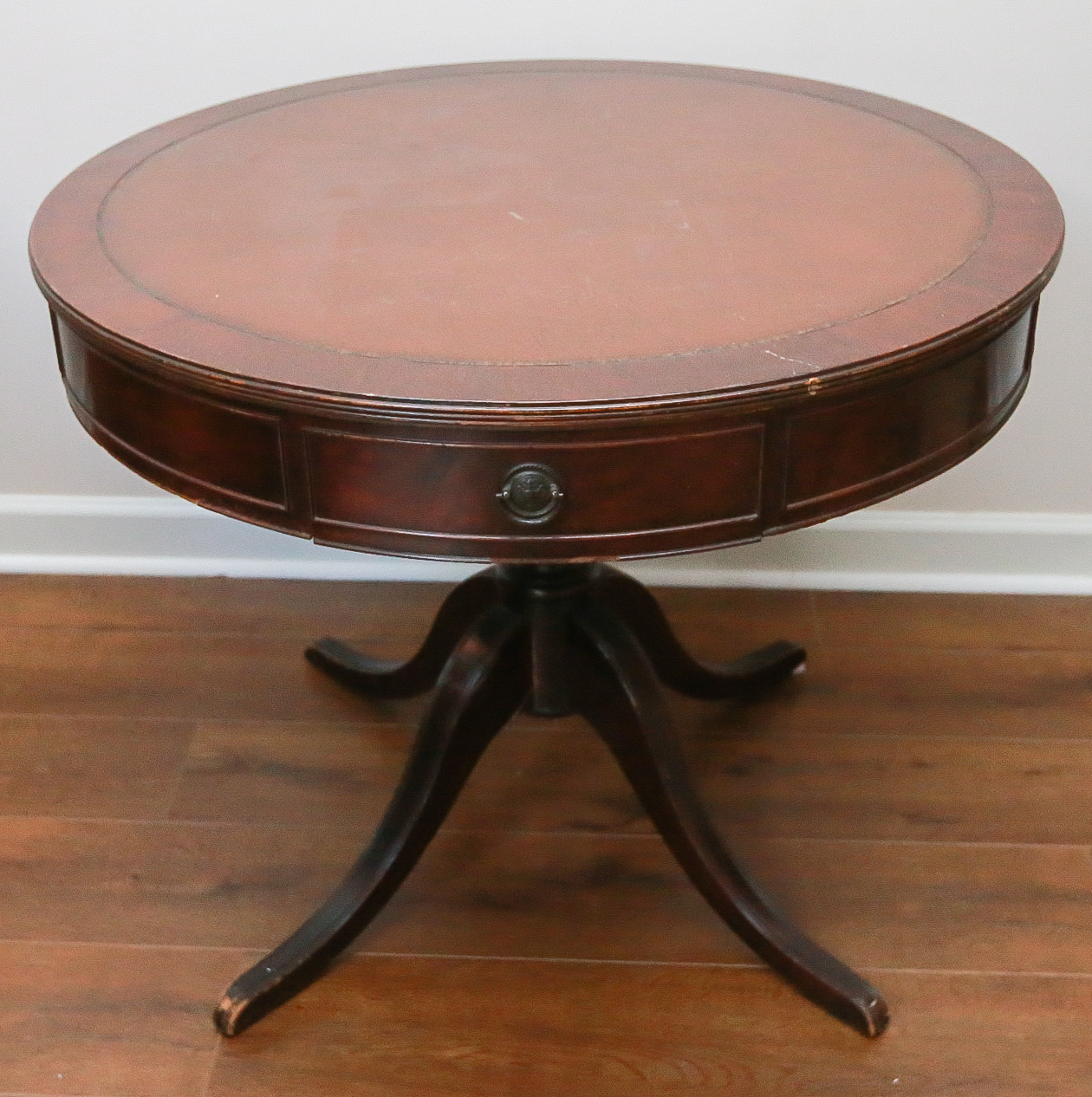 Duncan Phyfe-Style Mahogany Drum Table