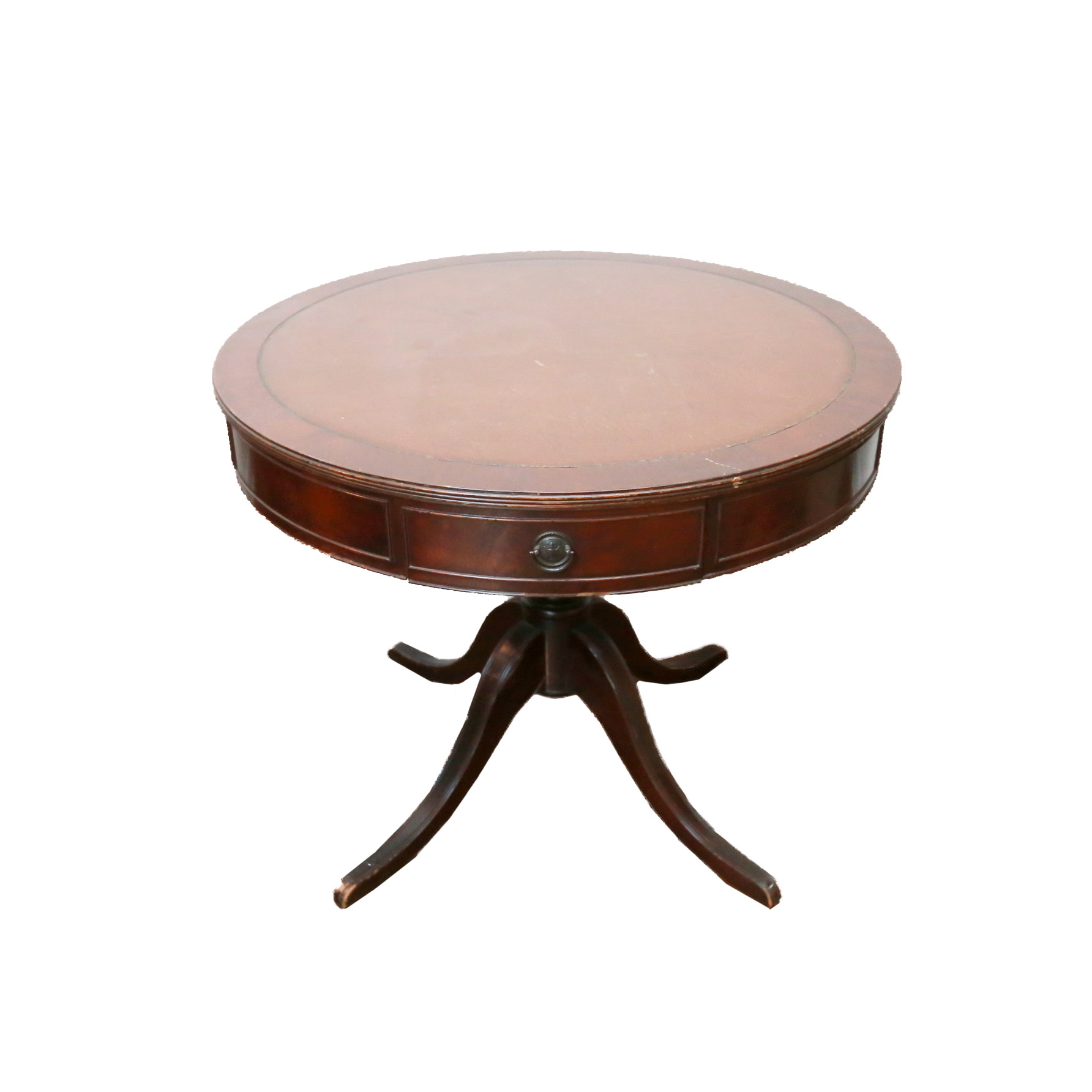 Duncan Phyfe-Style Mahogany Drum Table