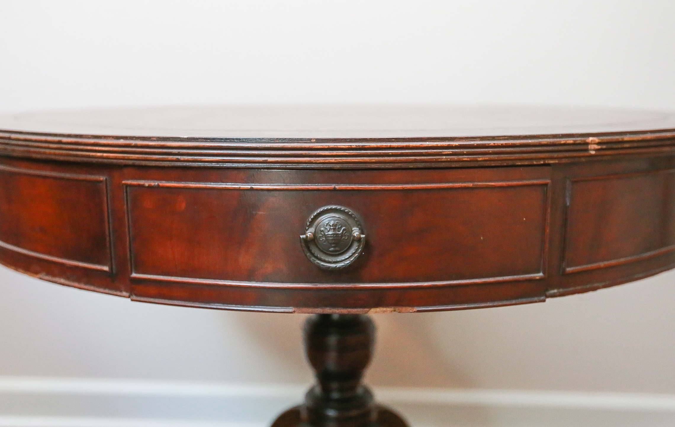 Duncan Phyfe-Style Mahogany Drum Table