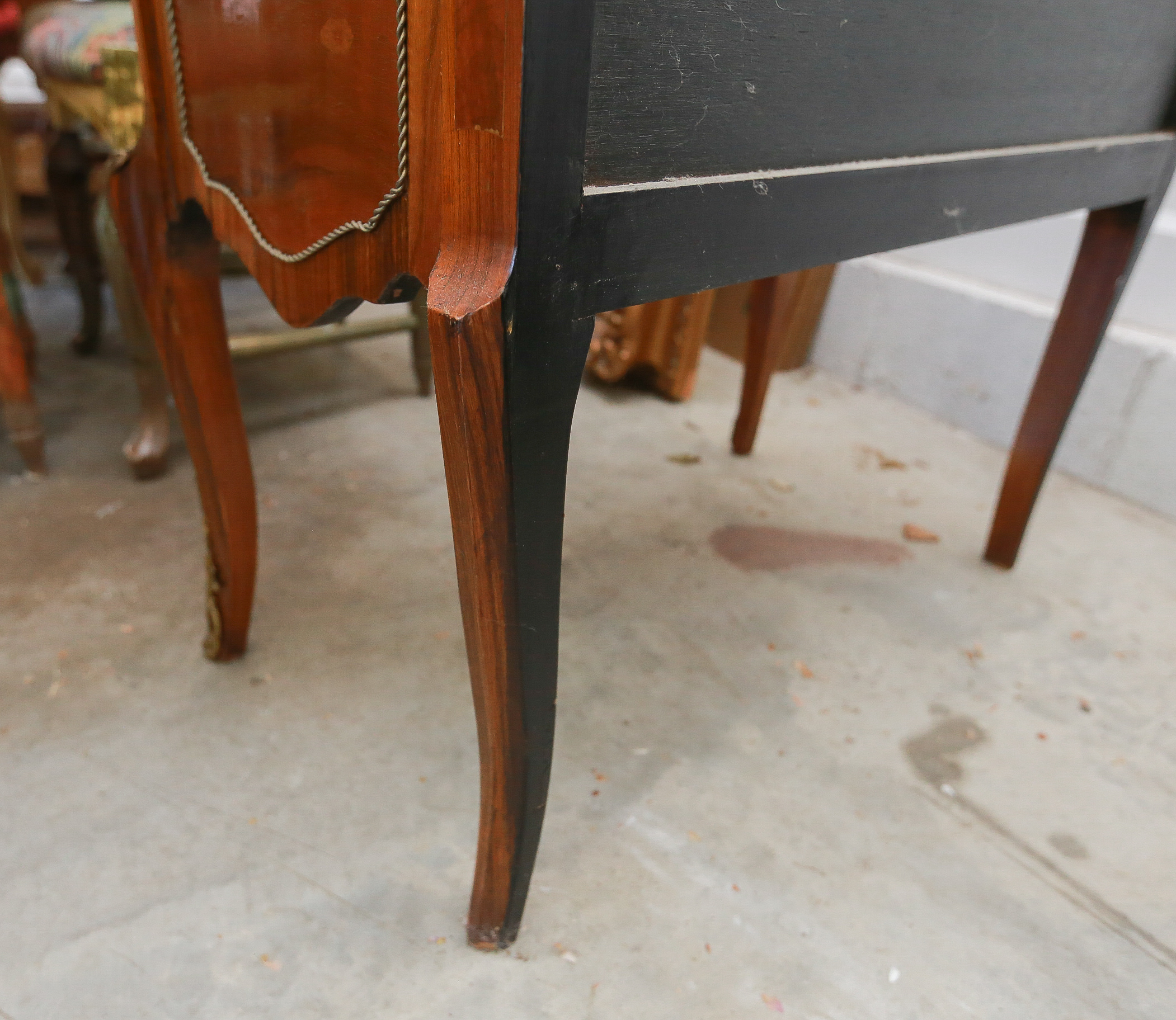 Vintage Louis Phillipe Style Block Front Side Cabinet