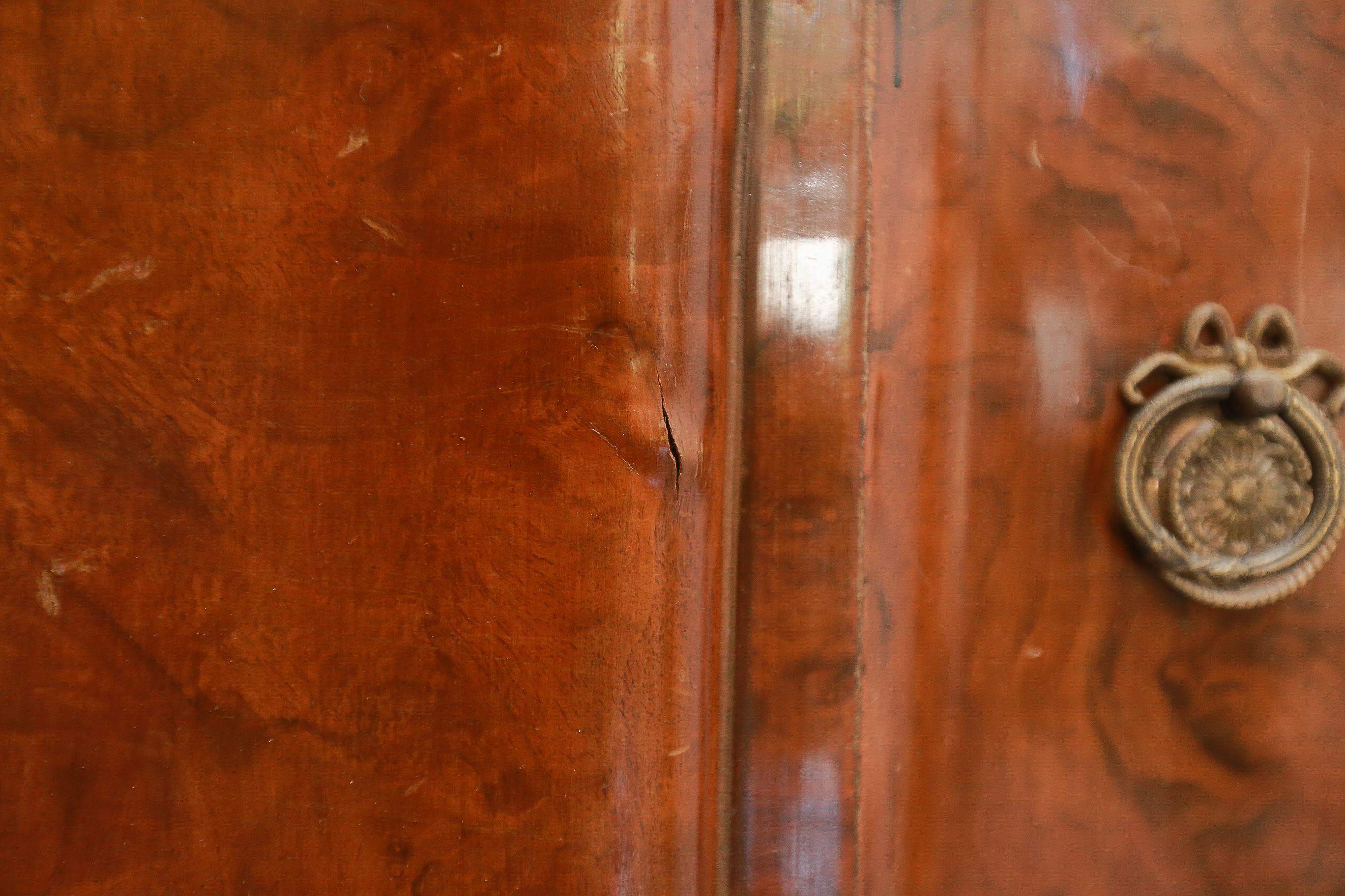 Vintage Louis Phillipe Style Block Front Side Cabinet