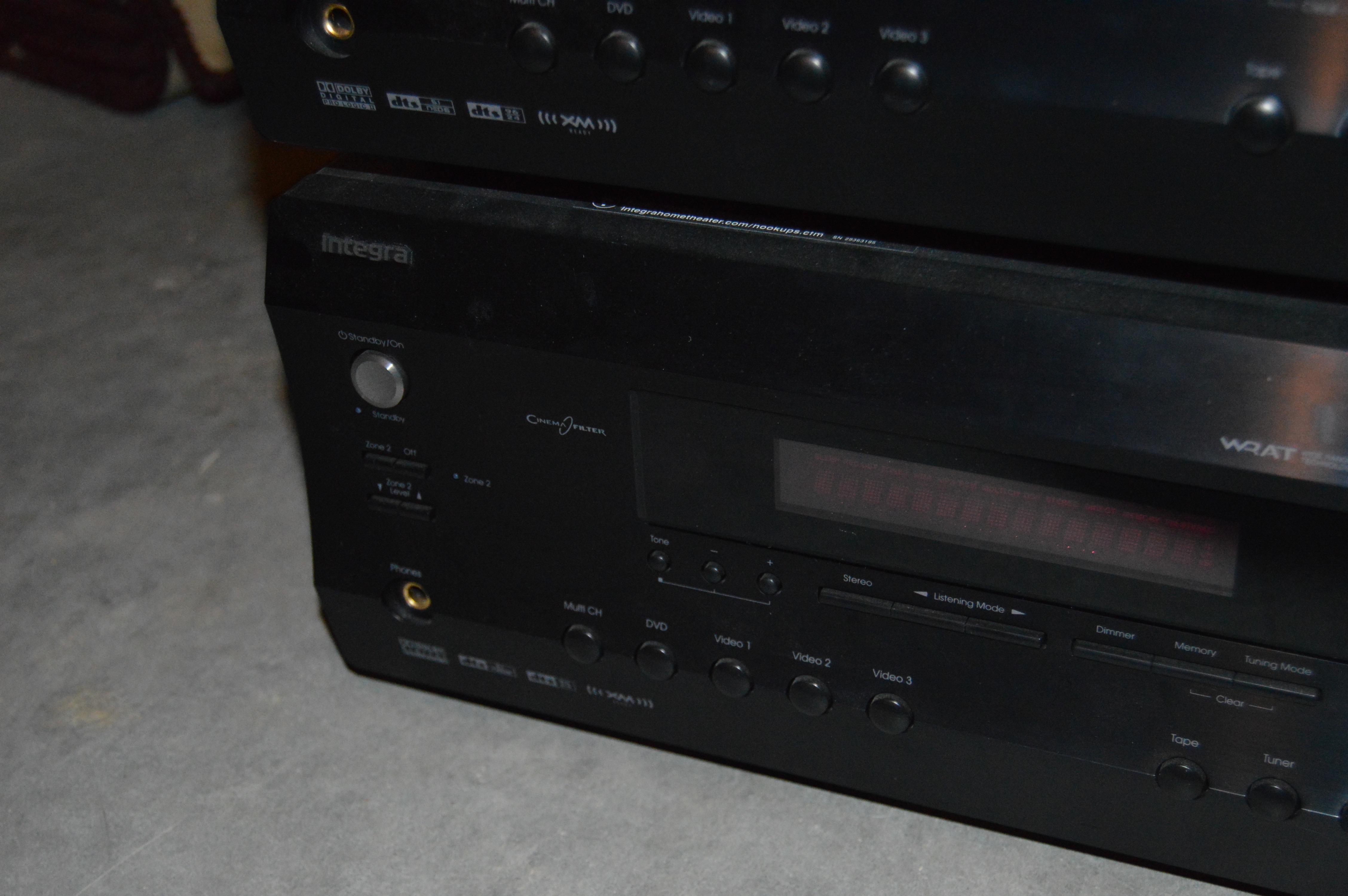 Pair of Integra Home Theaters and One Furman Power Conditioner