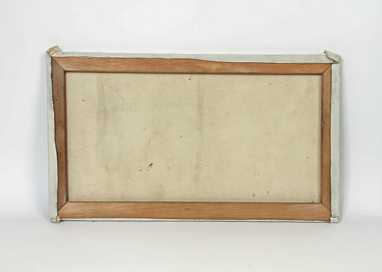 Kohrs Oil Painting on Canvas "Coral and Jade Abstract"